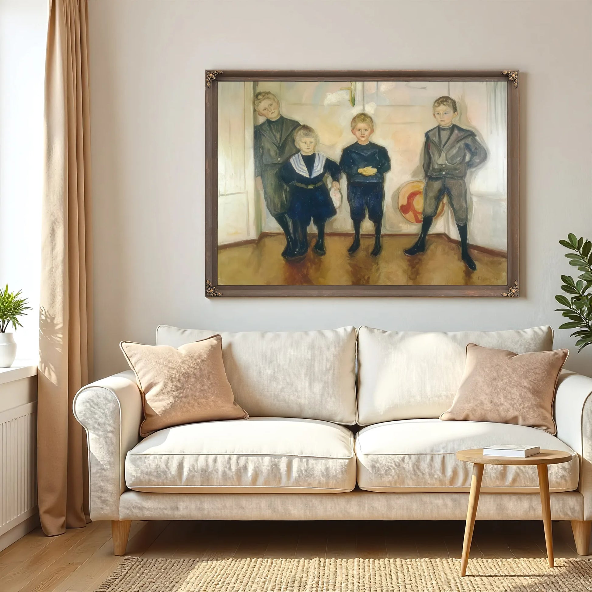 The Four Sons Of Dr By Edvard Munch Fine Art Print
