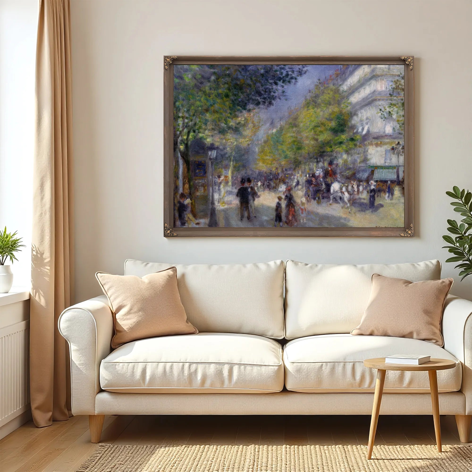 The Grand Boulevards By Pierre August Renoir Fine Art Print