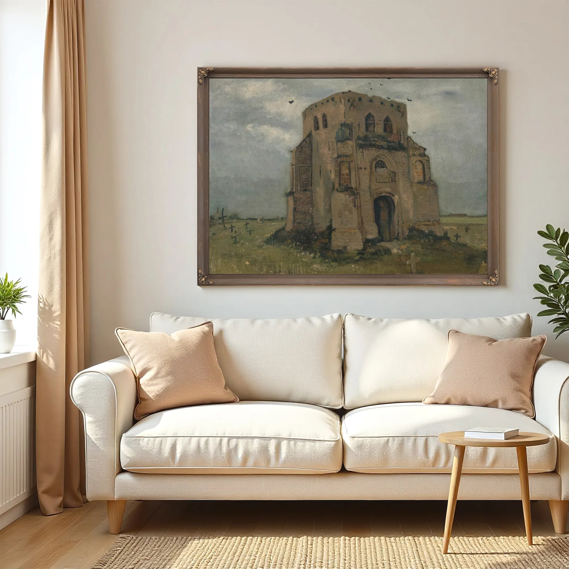The Old Church Tower At Nuenen ('The Peasants' Churchyard') By Vincent Van Gogh Fine Art Print
