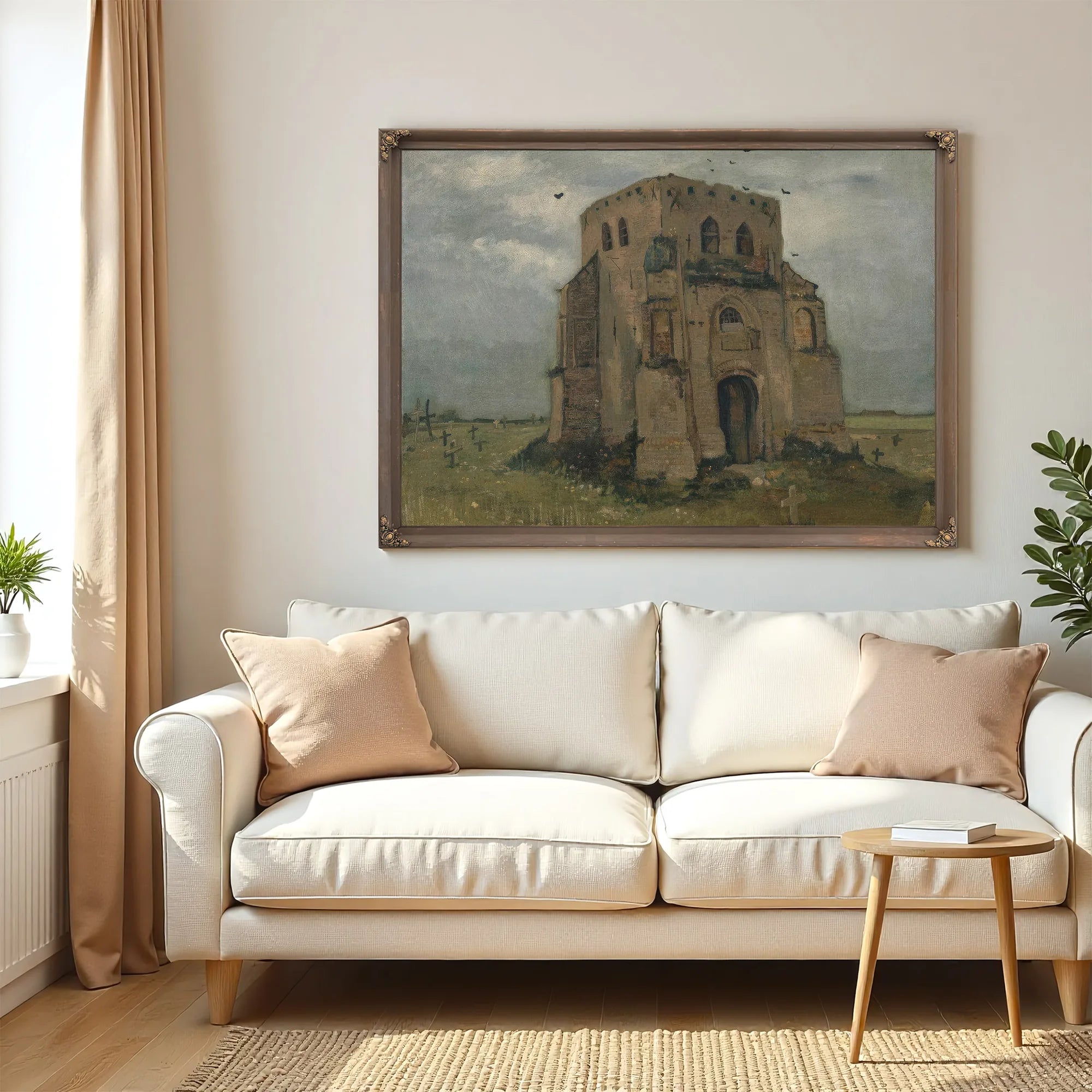 The Old Church Tower At Nuenen ('The Peasants' Churchyard') By Vincent Van Gogh Fine Art Print