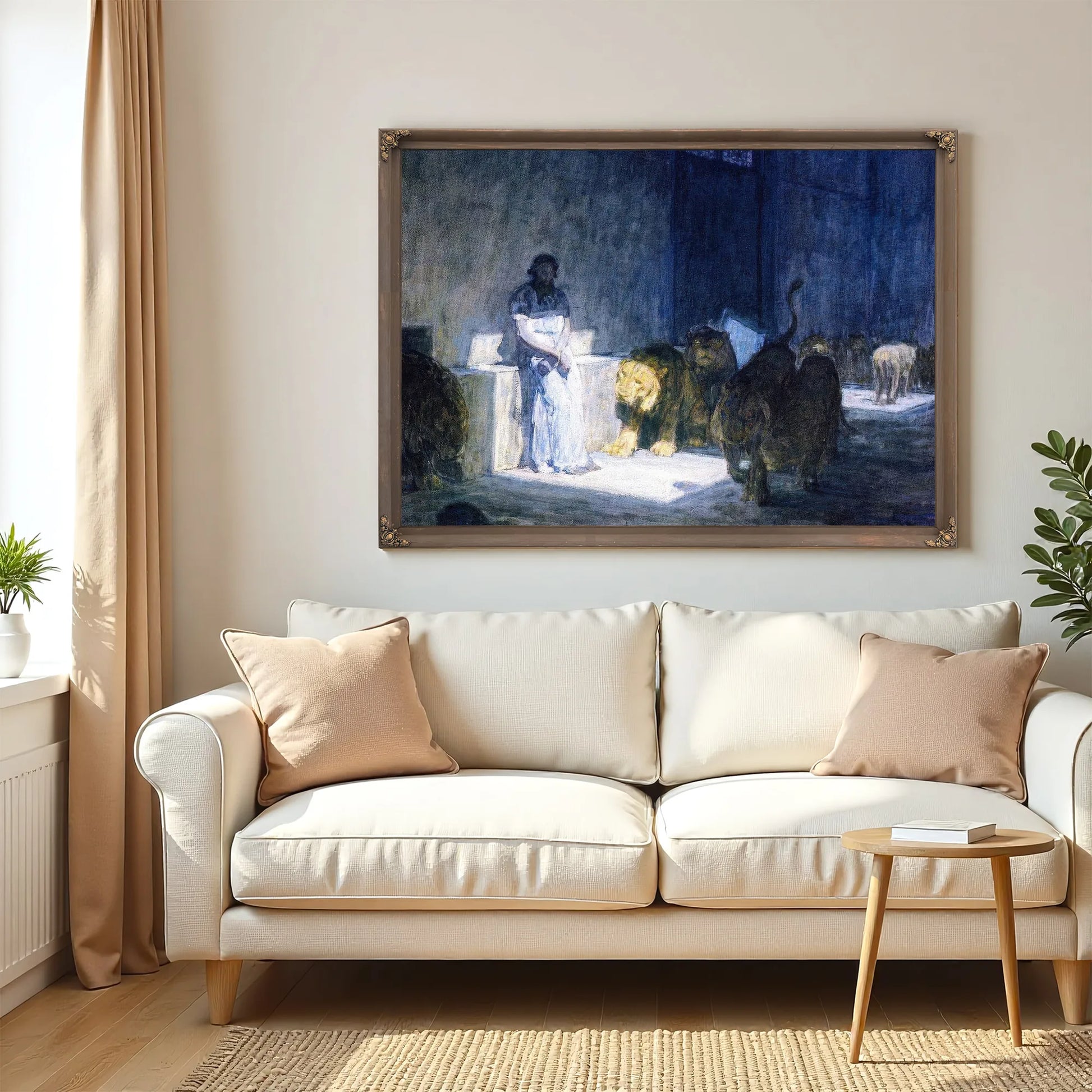 Daniel In The Lions' Den By Henry Ossawa Tanner Fine Art Print