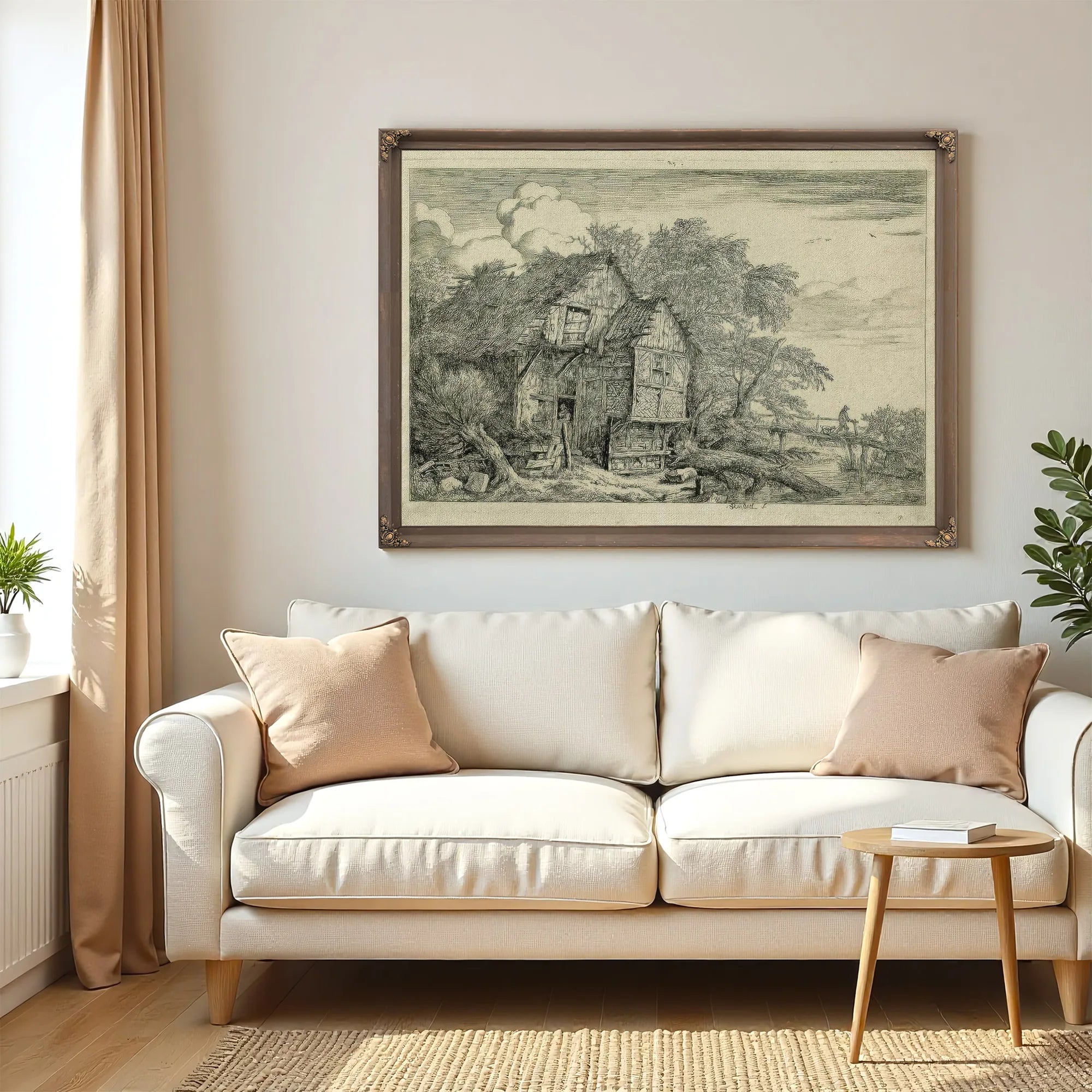 The Little Bridge By Jacob Van Ruisdael Fine Art Print