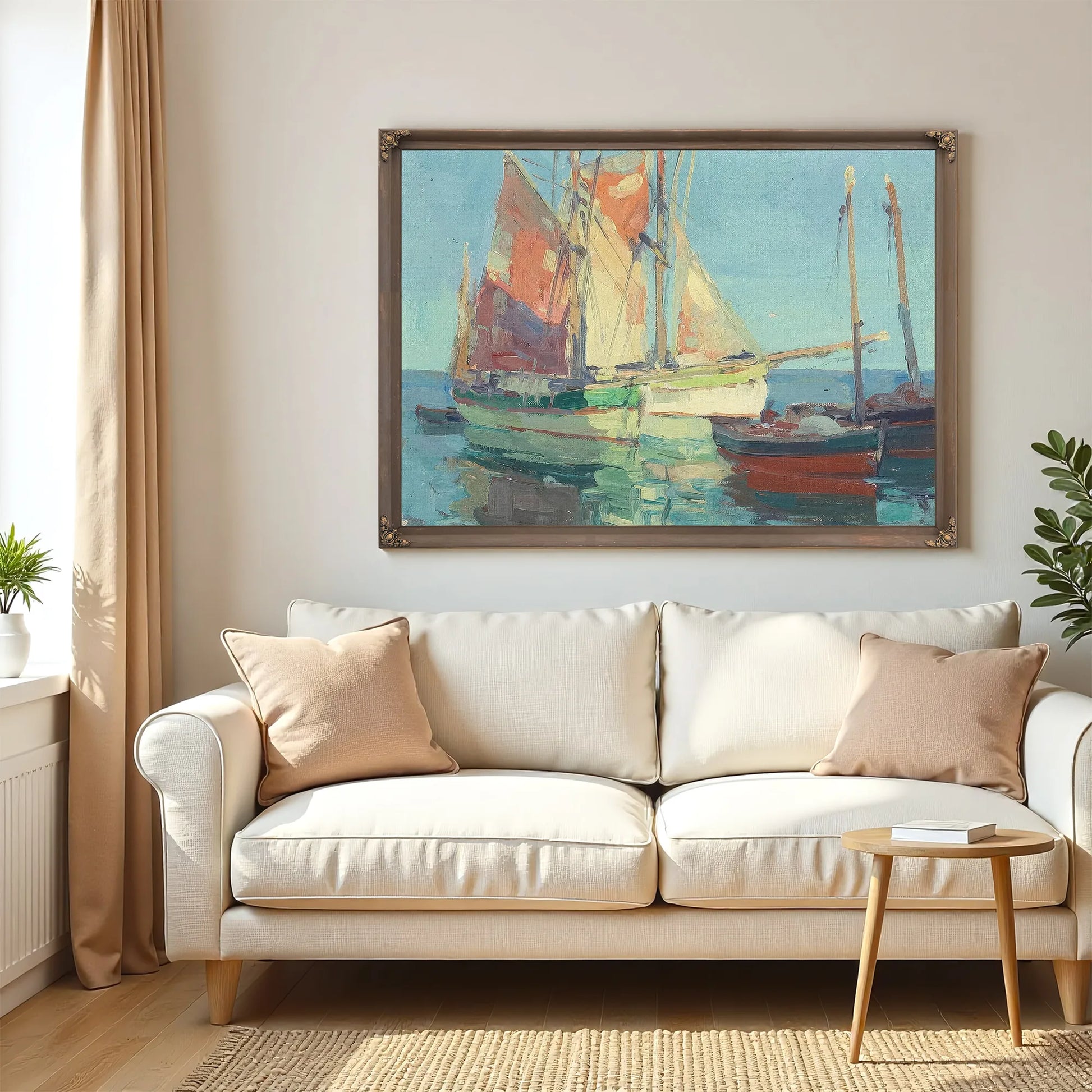 Anchorage, Brittany Tuna Boats By Edgar Payne Fine Art Print