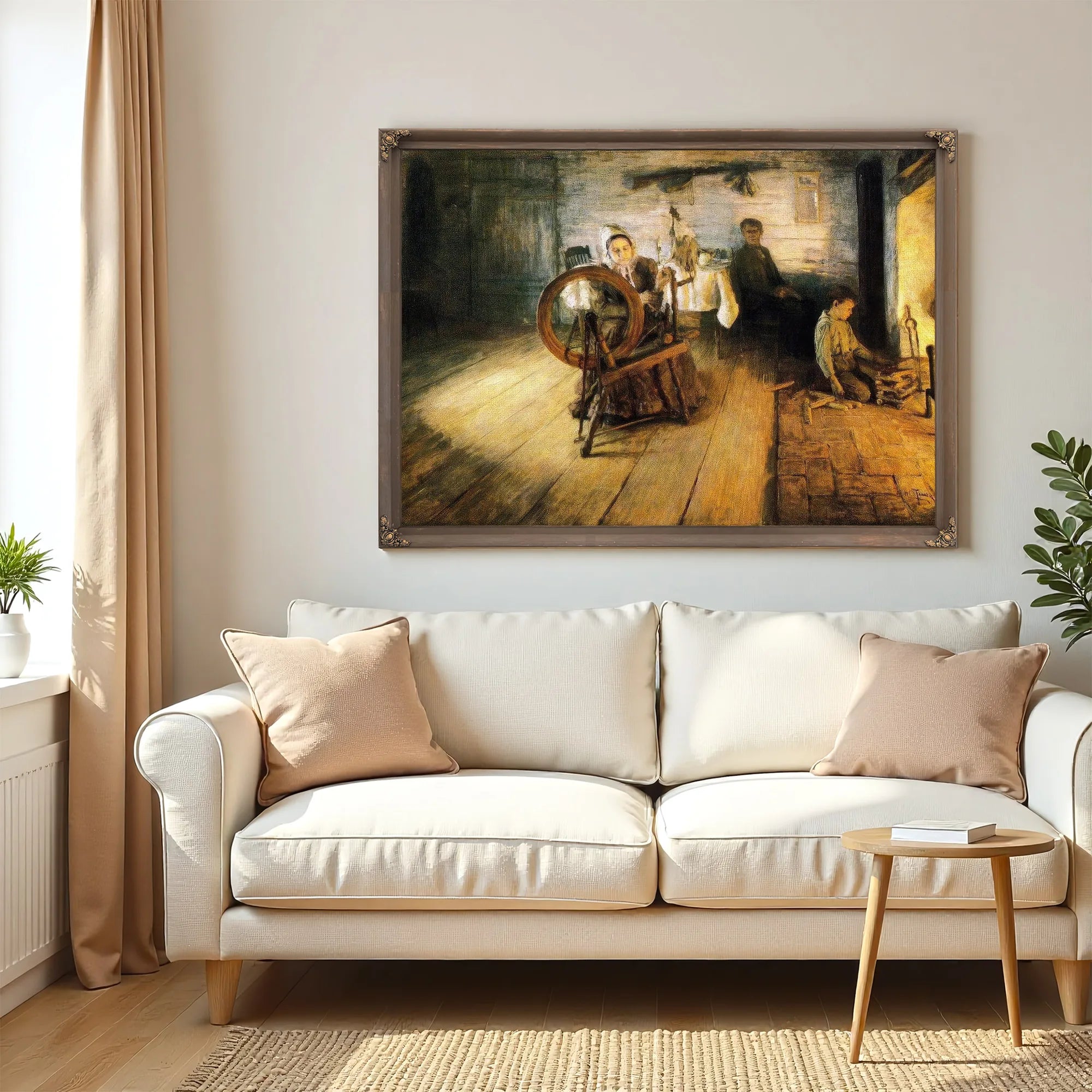 Spinning By Firelight The Boyhood Of George Washington Gray By Henry Ossawa Tanner Fine Art Print