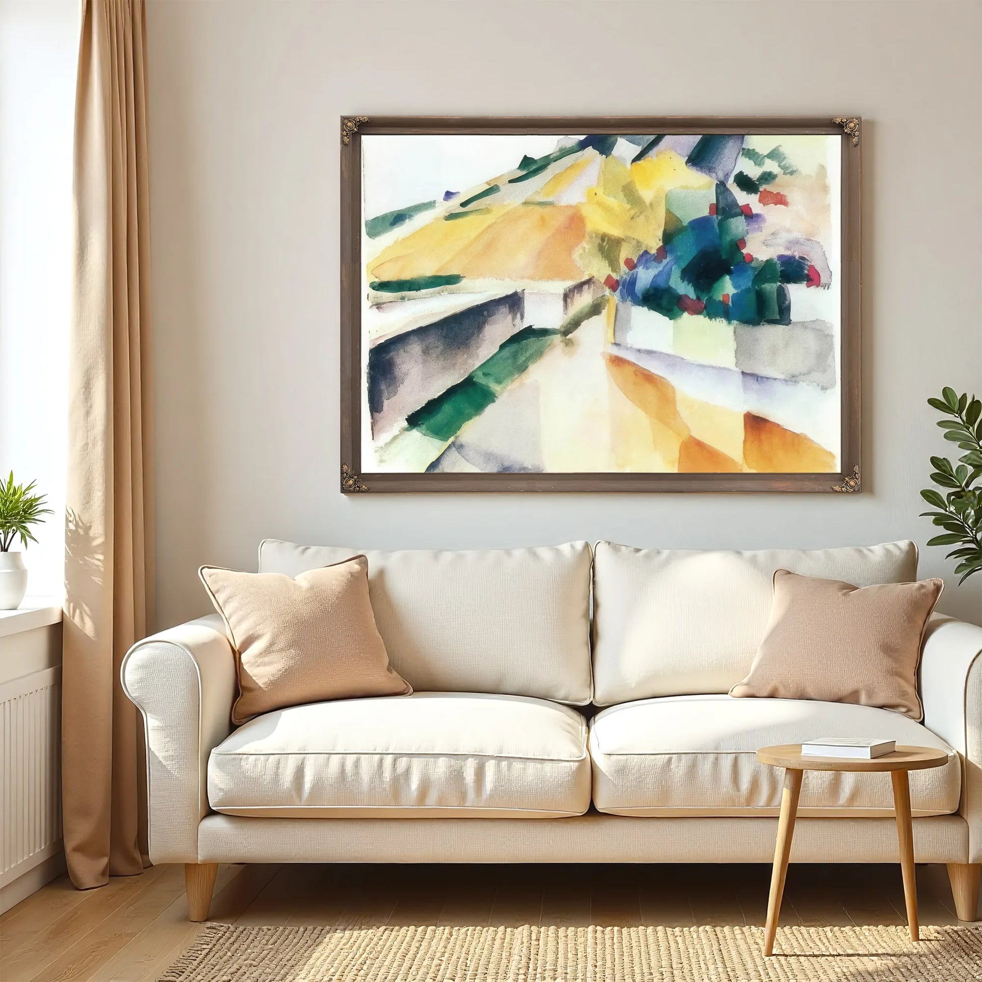 Vineyard On Lake Morat By August Macke Fine Art Print