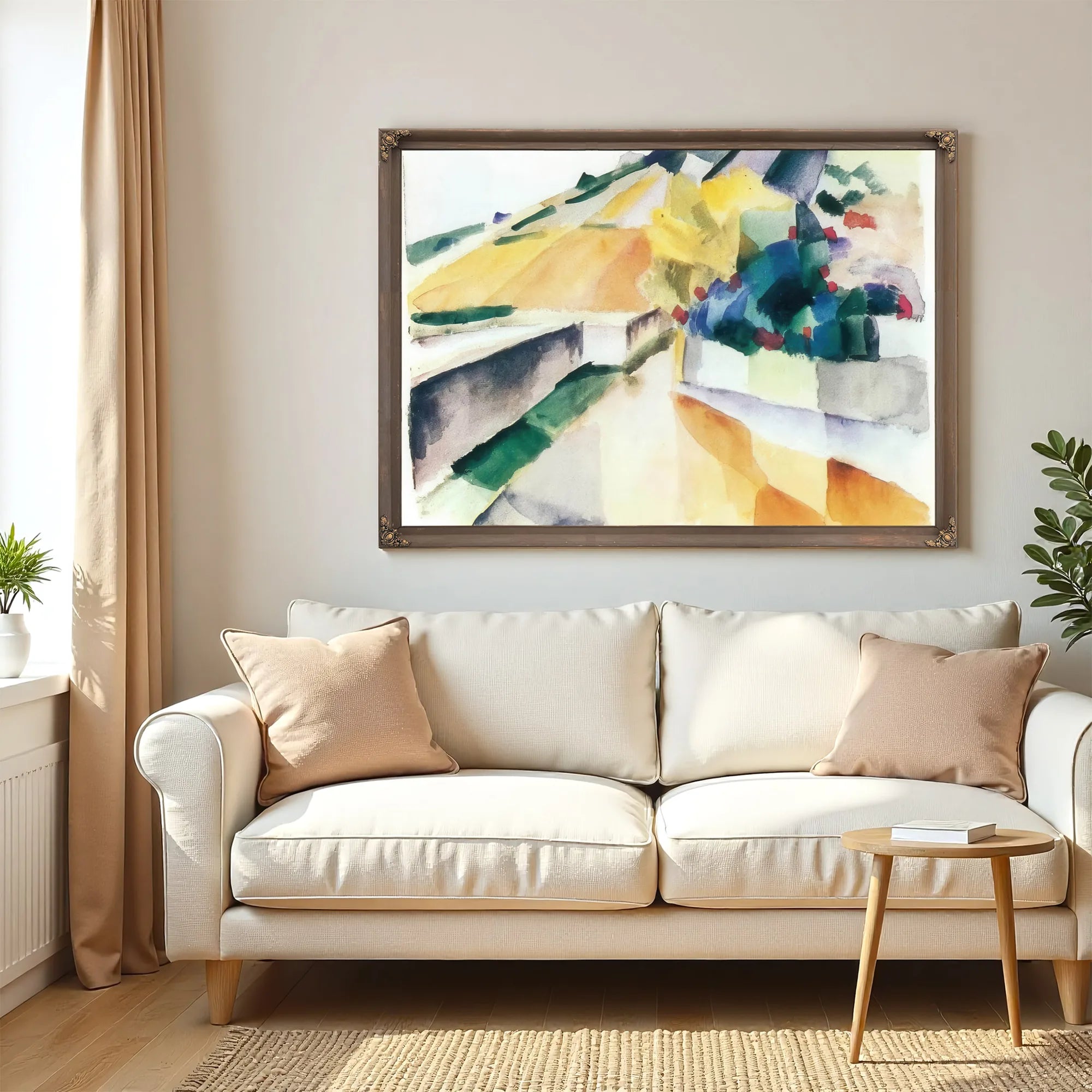 Vineyard On Lake Morat By August Macke Fine Art Print