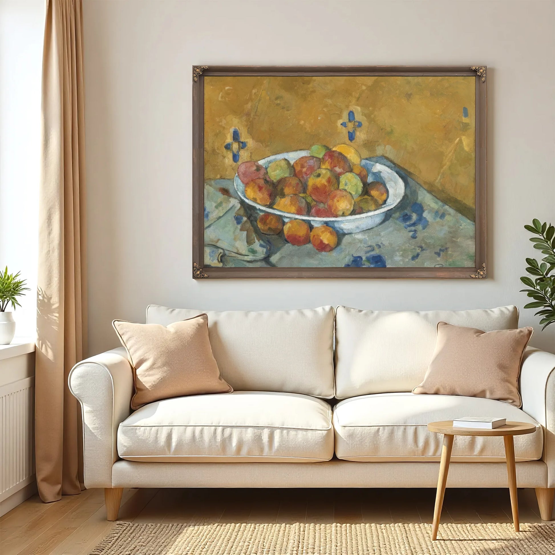 The Plate Of Apples By Paul Cezanne Fine Art Print