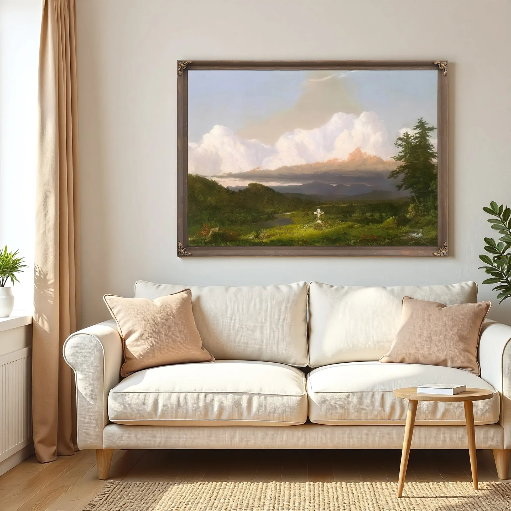To The Memory Of Cole By Frederic Edwin Church Fine Art Print