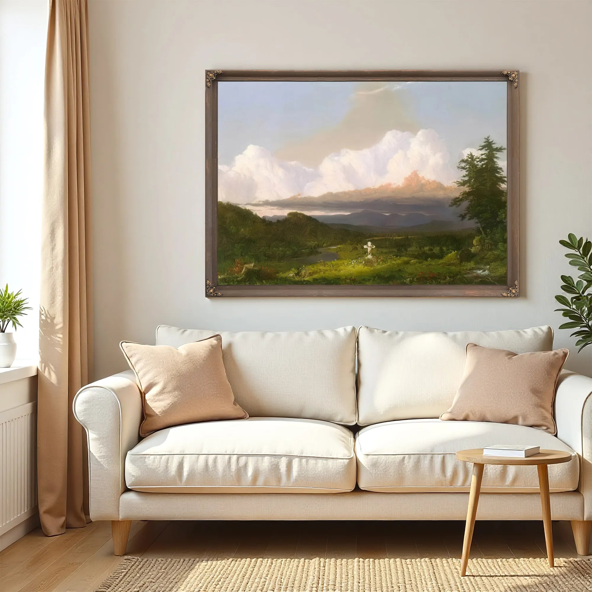 To The Memory Of Cole By Frederic Edwin Church Fine Art Print