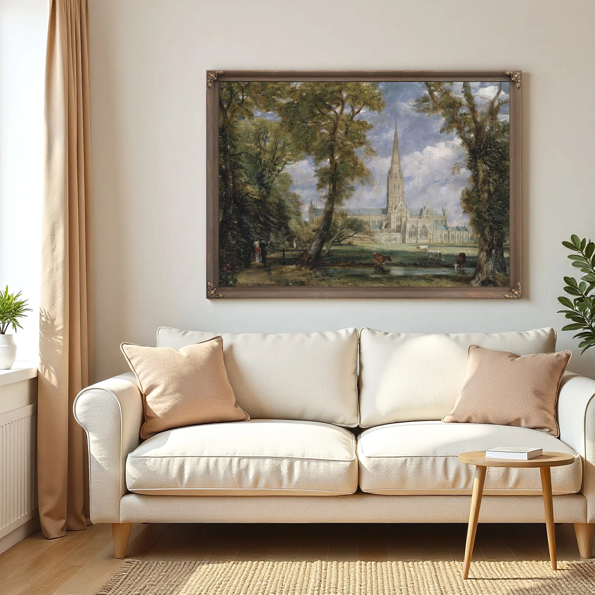 Salisbury Cathedral From The Bishops Garden John Constablescaled Down Upload Tmp By John Constable Fine Art Print