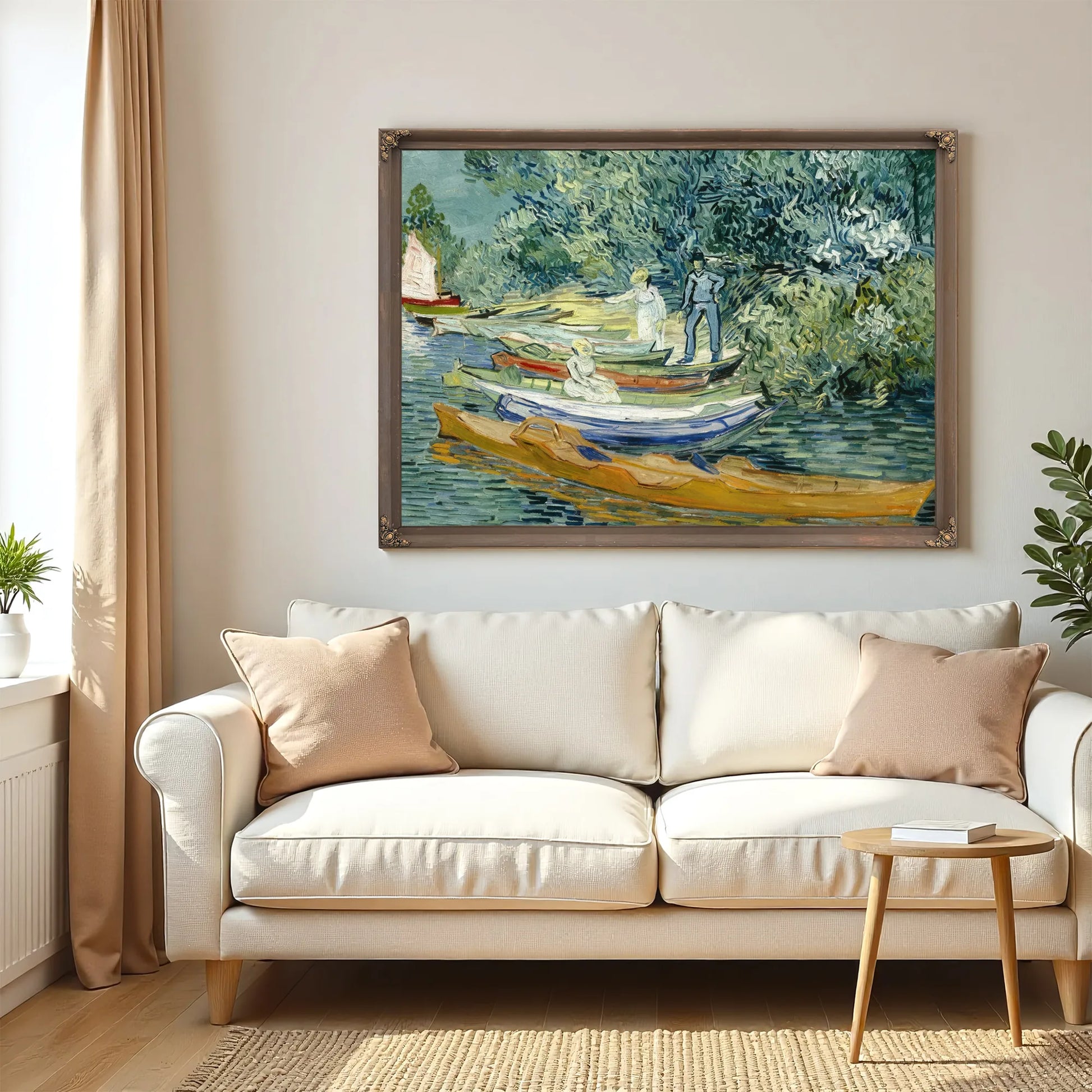 Bank Of The Oise At Auvers By Vincent Van Gogh Fine Art Print