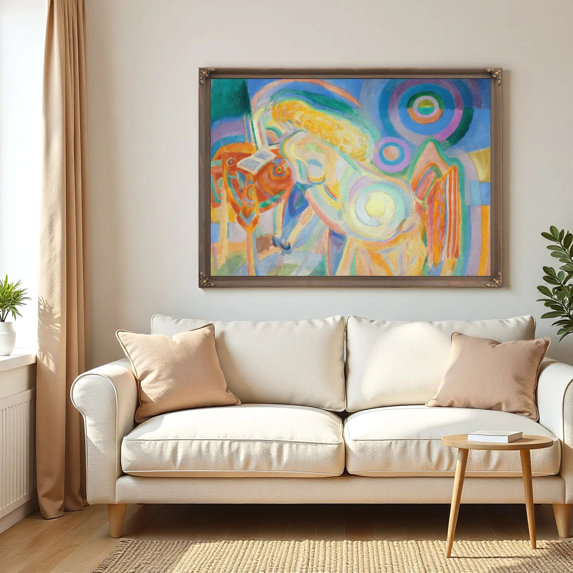 Femme Nue Lisant (Nude Woman Reading) By Robert Delaunay Fine Art Print