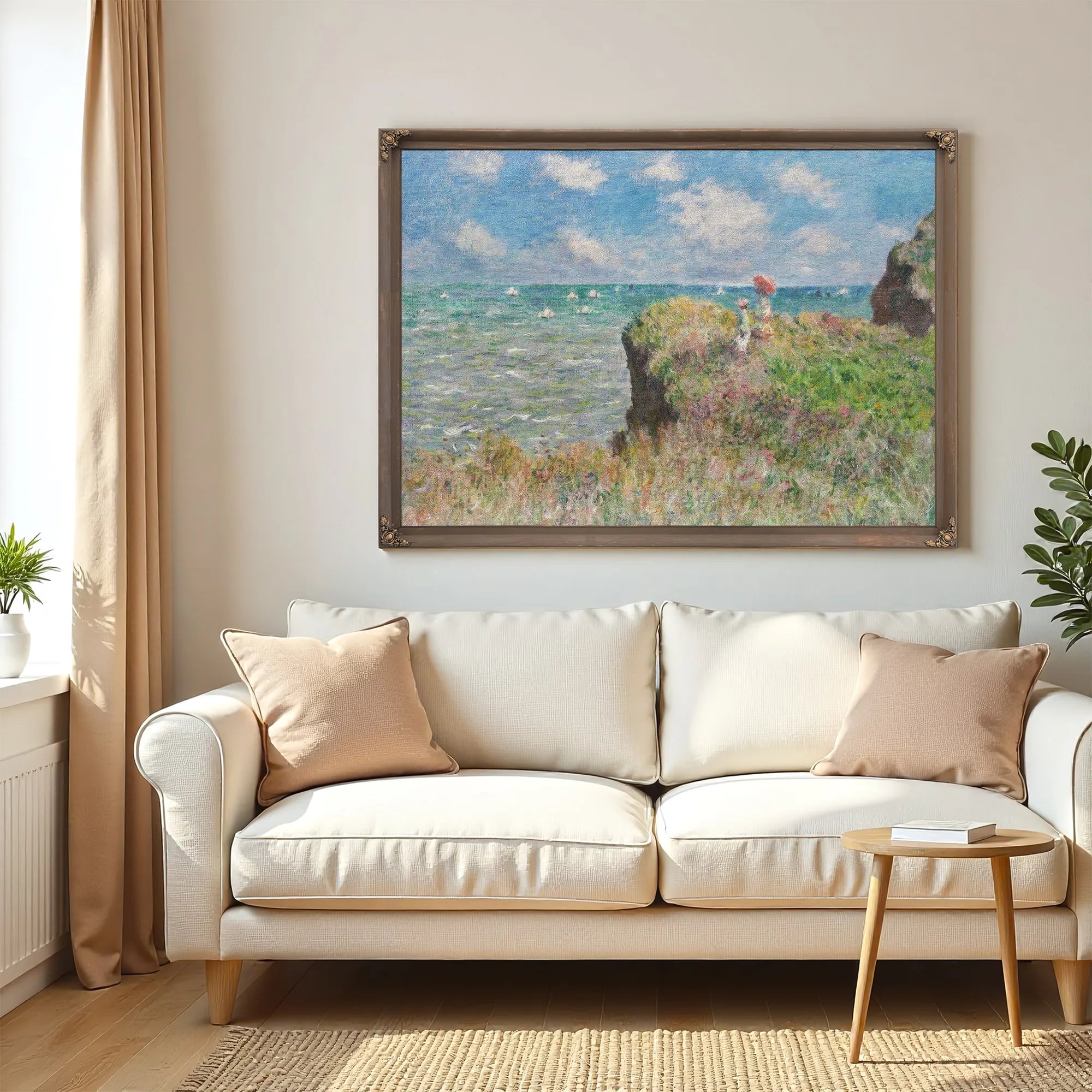 Cliff Walk At Pourville 1882 1 By Claude Monet Fine Art Print