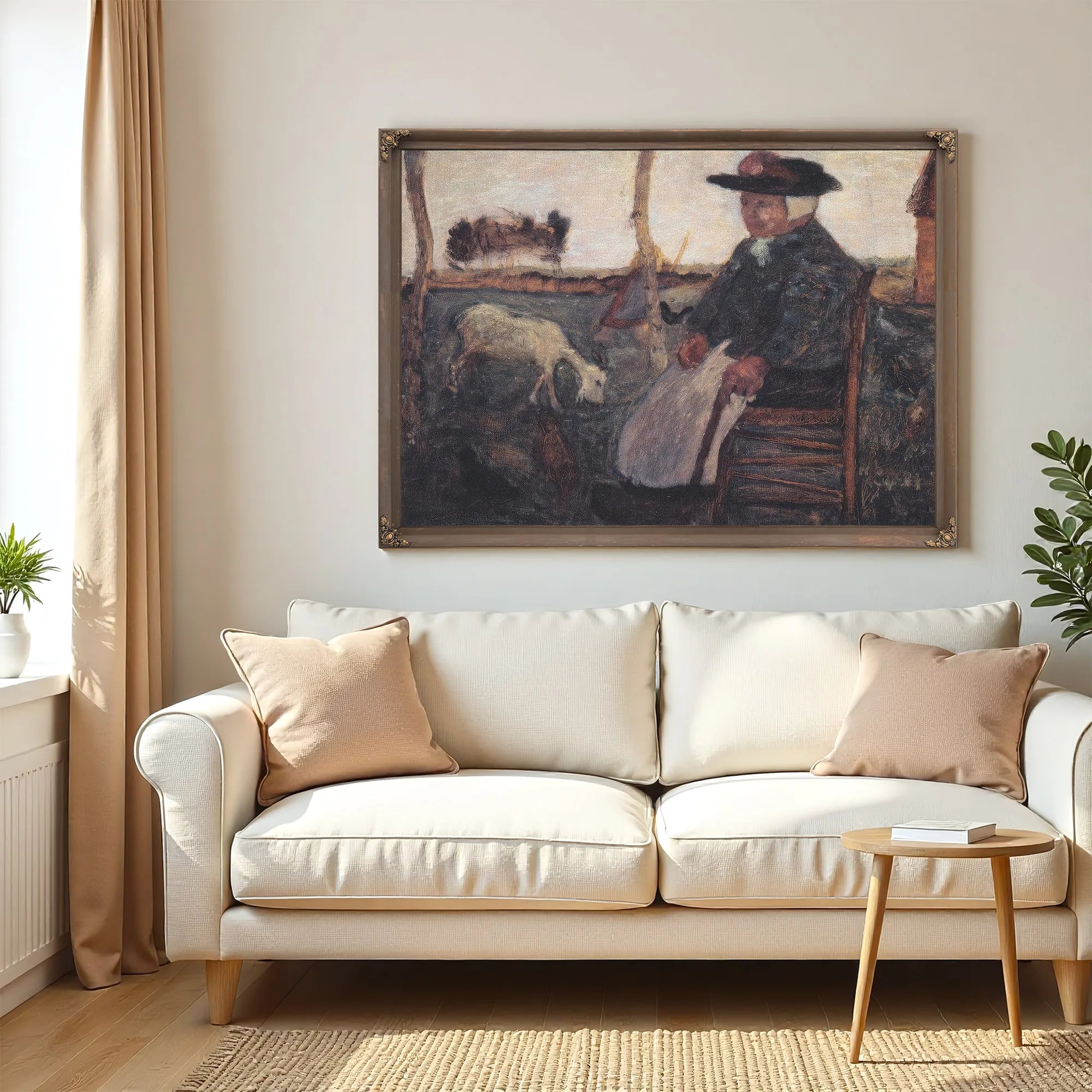 Old Farmer With A Goat By Paula Modersohn Becker Fine Art Print