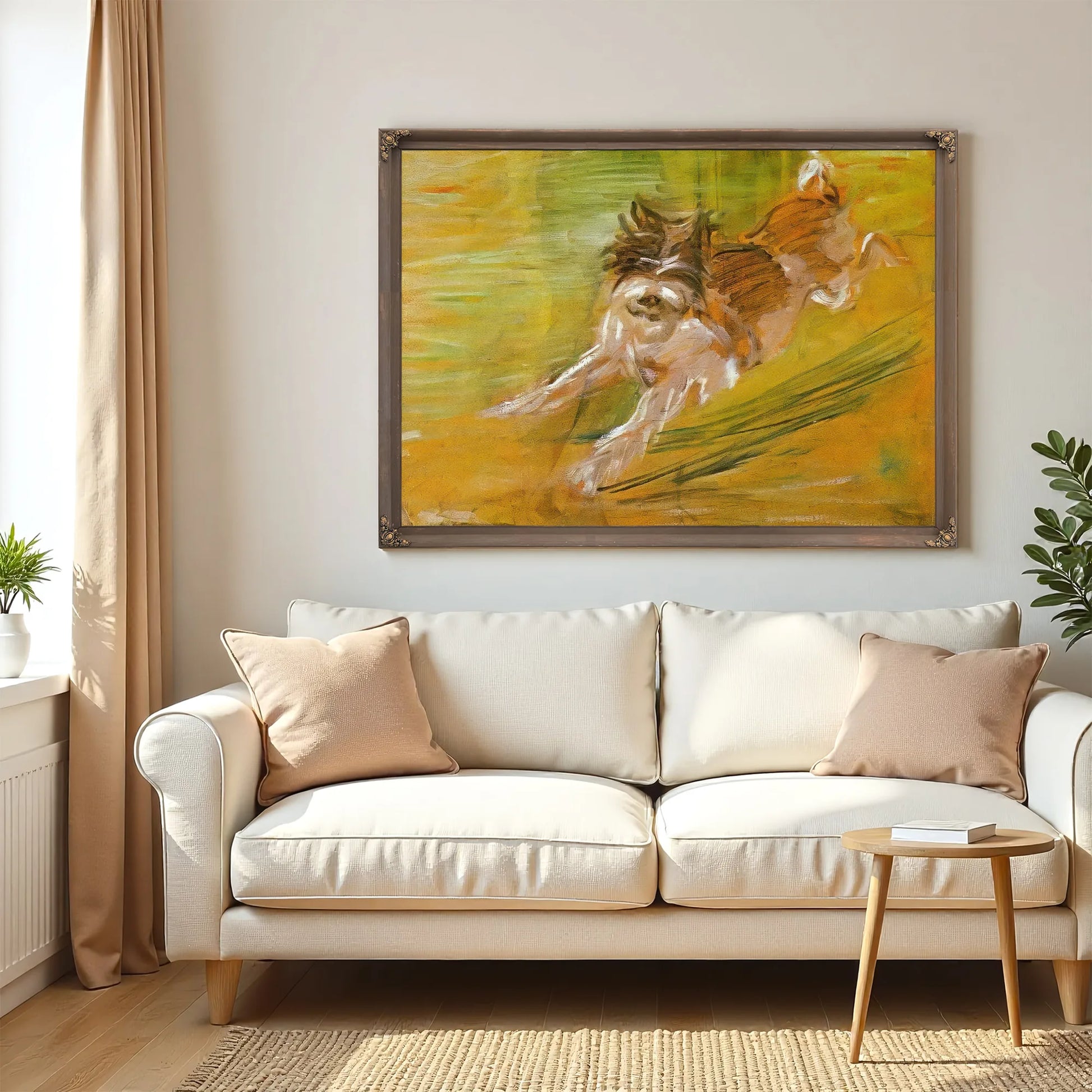 Jumping Dog Schlick By Franz Marc Fine Art Print