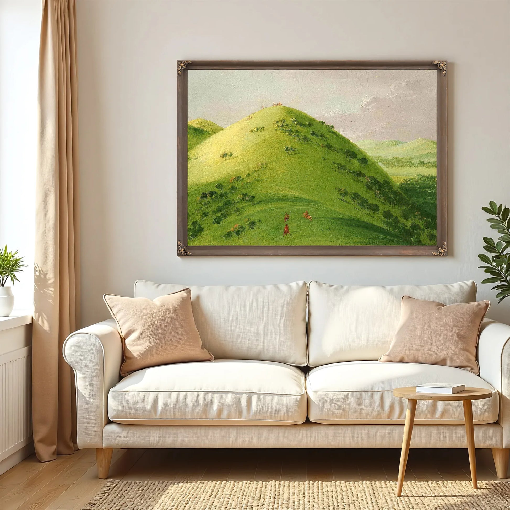 Beautiful Prairie Bluffs, Upper Mississippi By George Catlin Fine Art Print