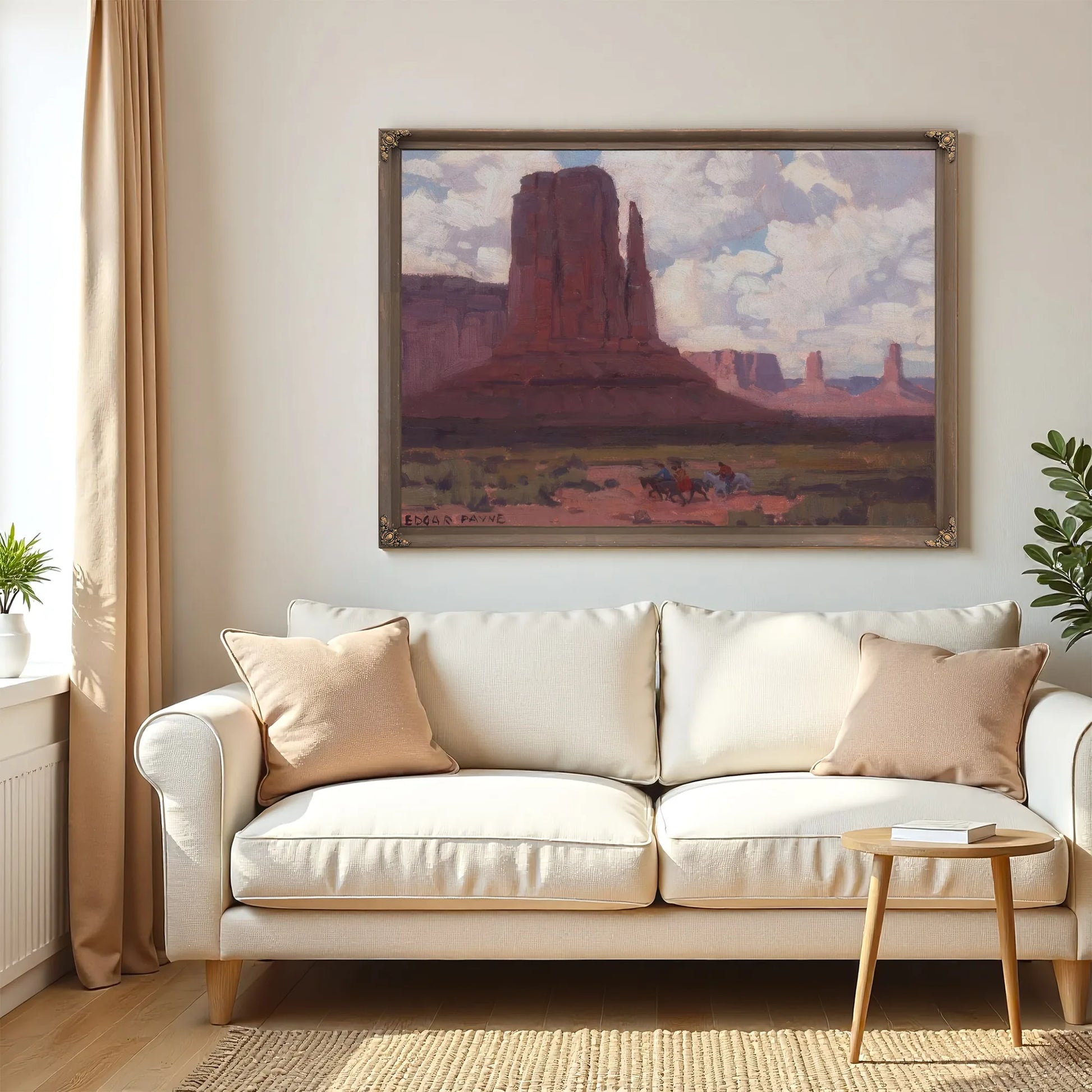 Riders In Canyon De Chelly National Monument By Edgar Payne Fine Art Print