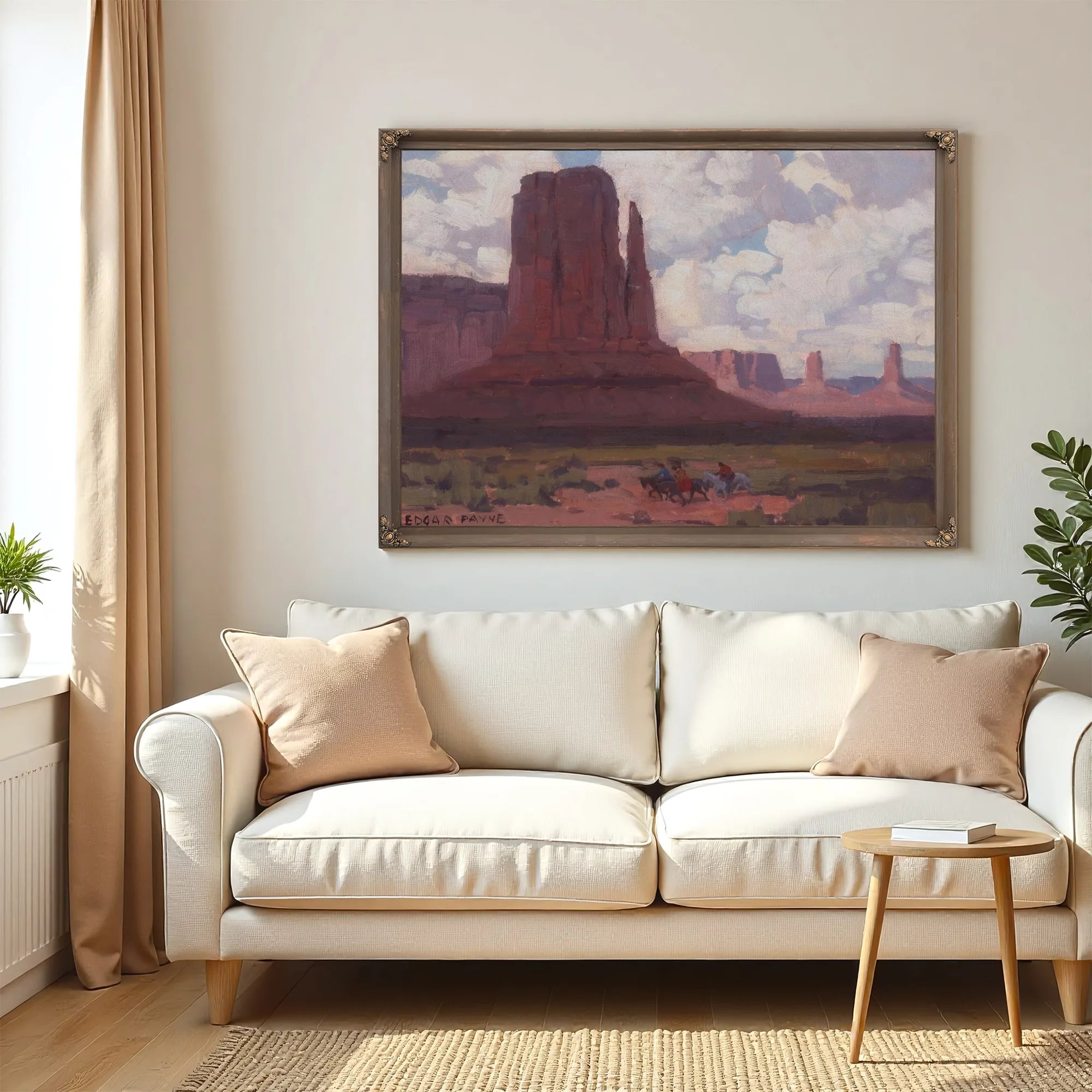 Riders In Canyon De Chelly National Monument By Edgar Payne Fine Art Print