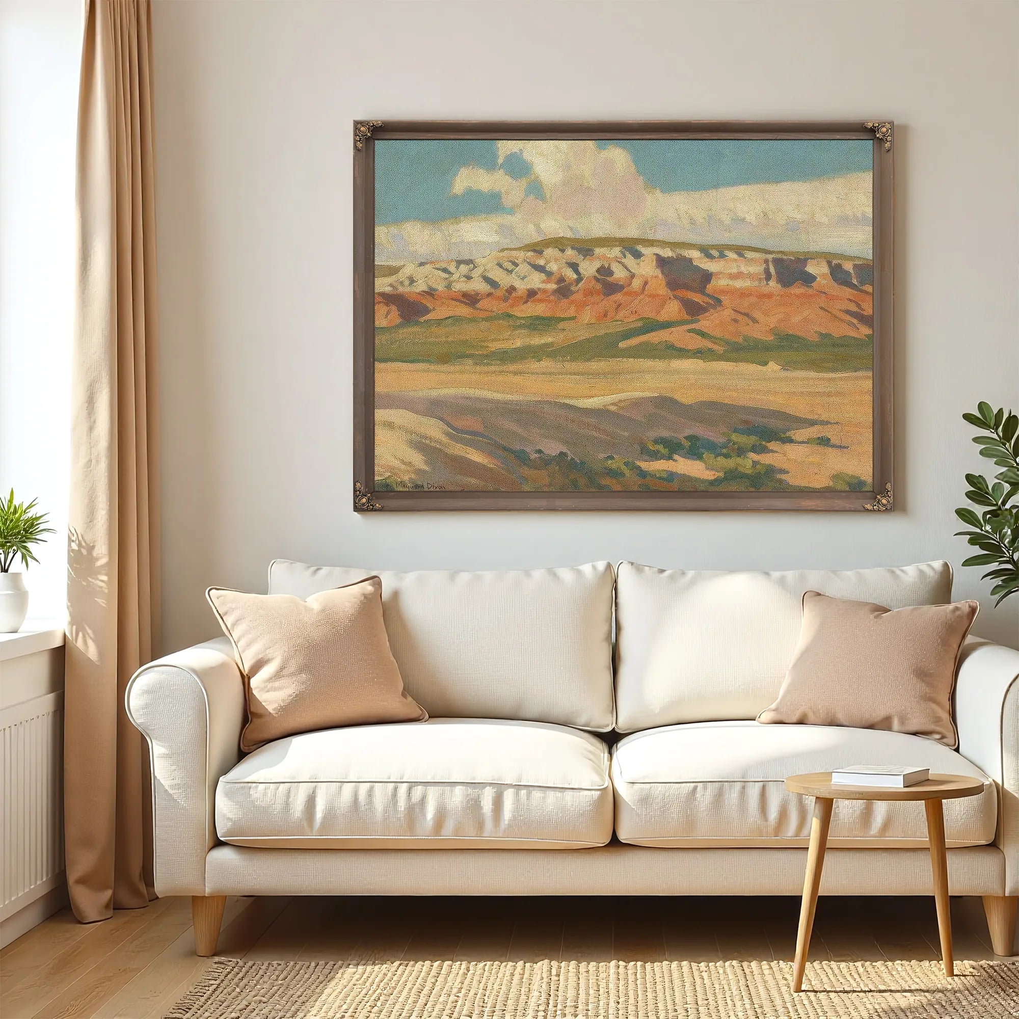 Butte At Red Lake Navajo Reservation Arizona By Maynard Dixon Fine Art Print