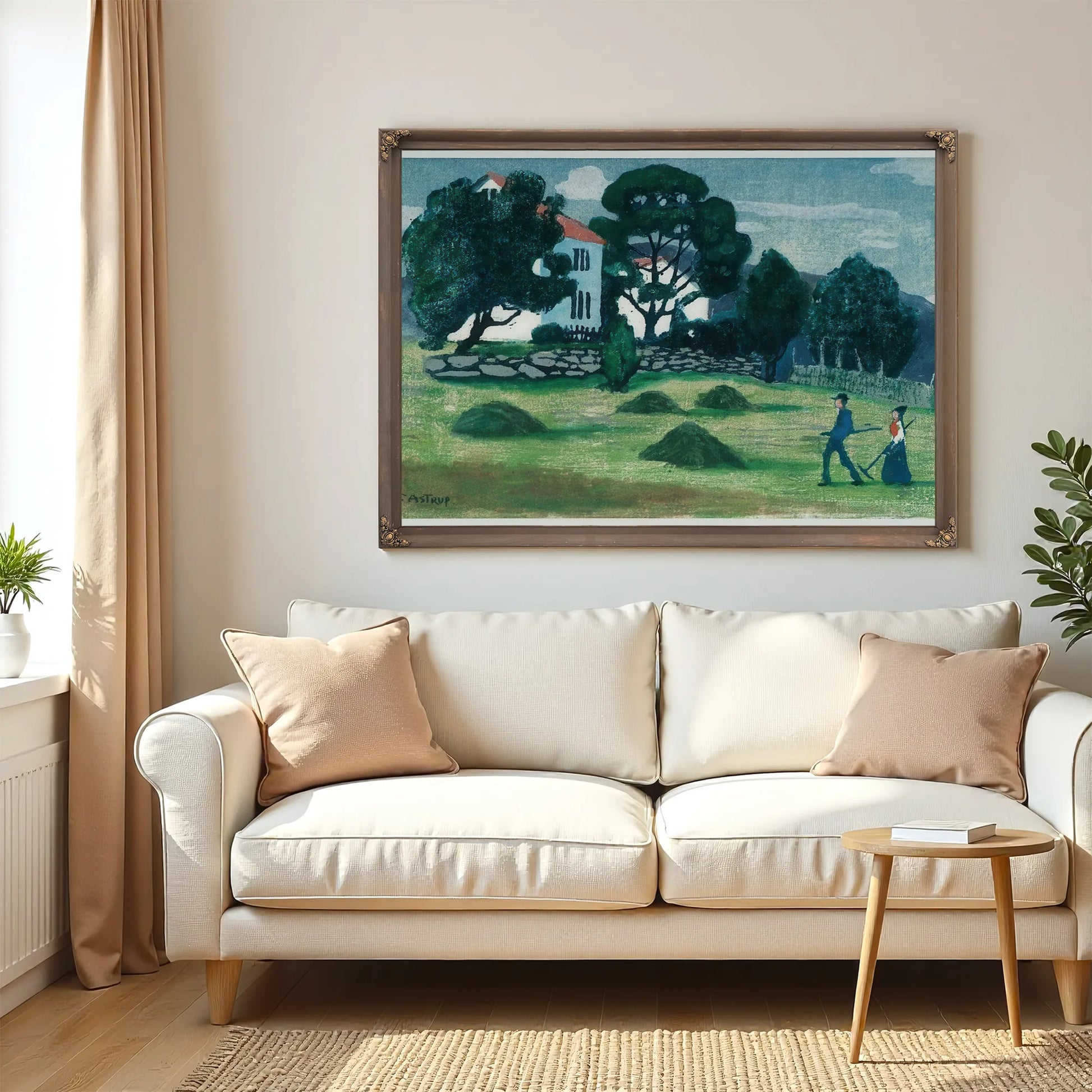 Home From Work 3 By Nicolai Astrup Fine Art Print