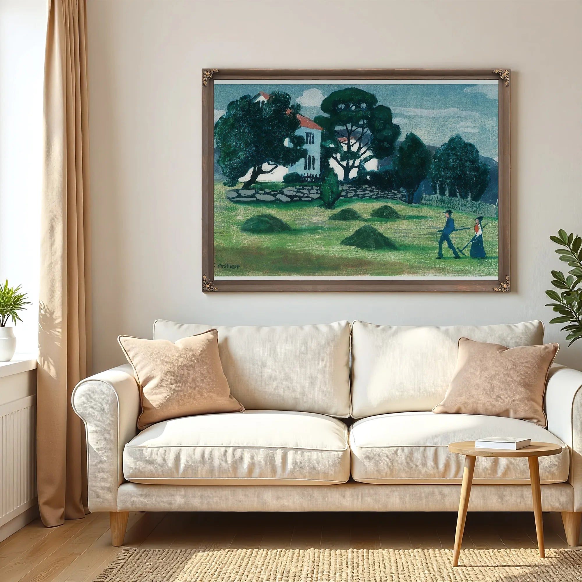 Home From Work 3 By Nicolai Astrup Fine Art Print