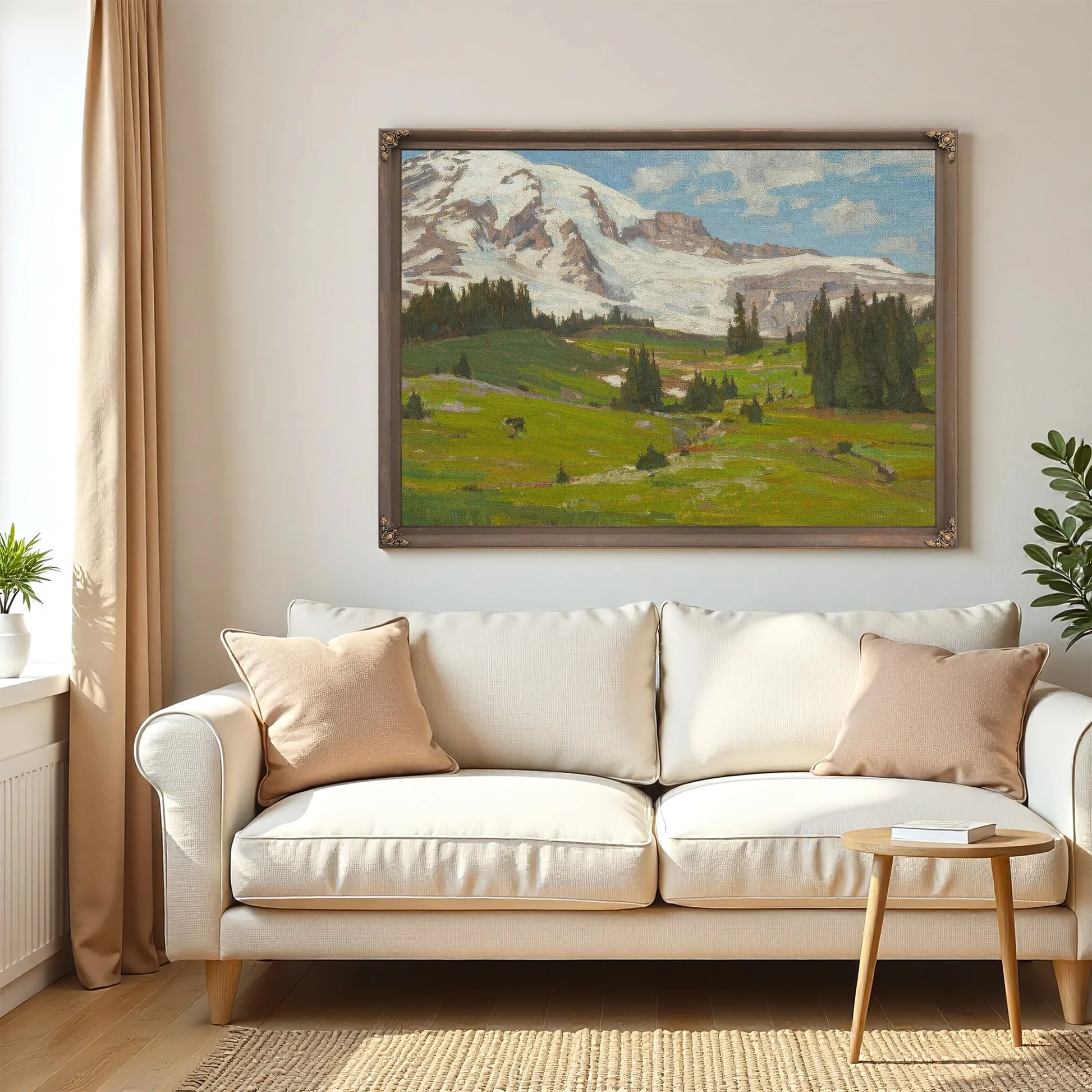 Mt. Rainier Washington 1915 By William Wendt Fine Art Print