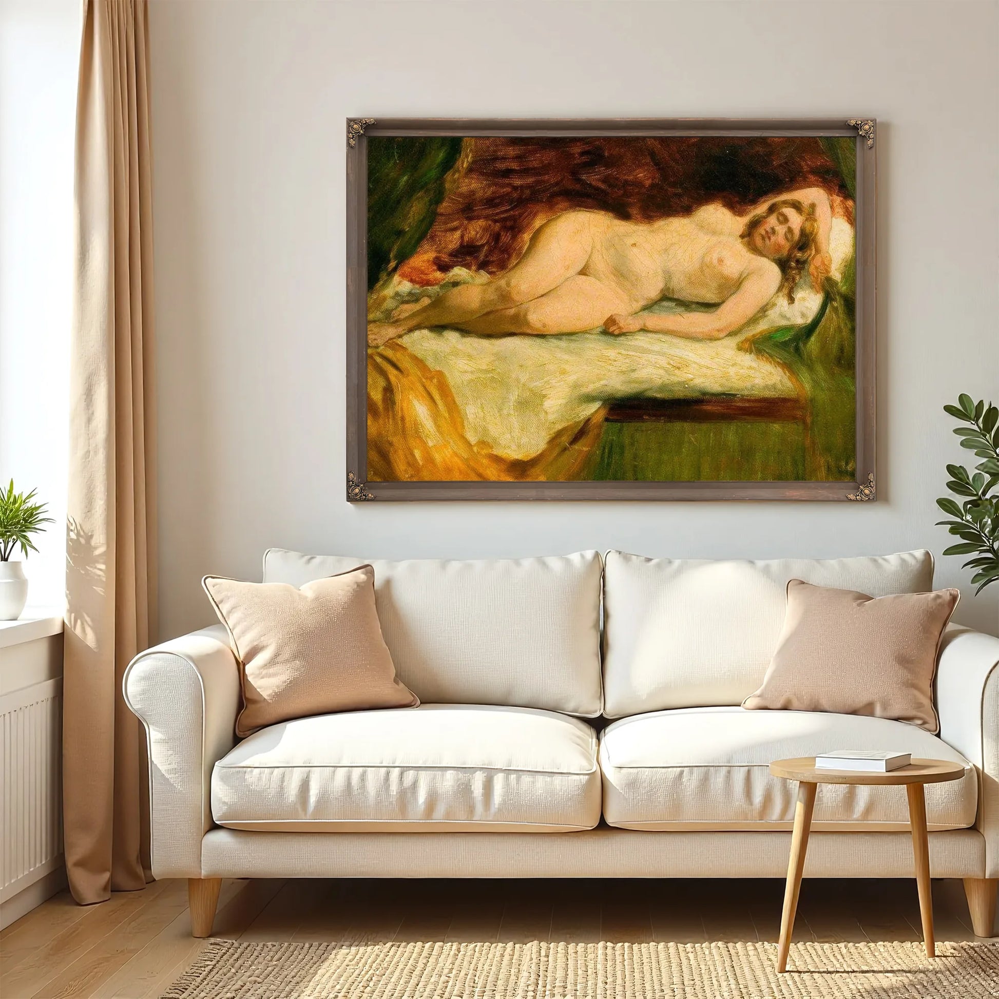 Study Of A Nude Female Sleeping By William Etty Fine Art Print