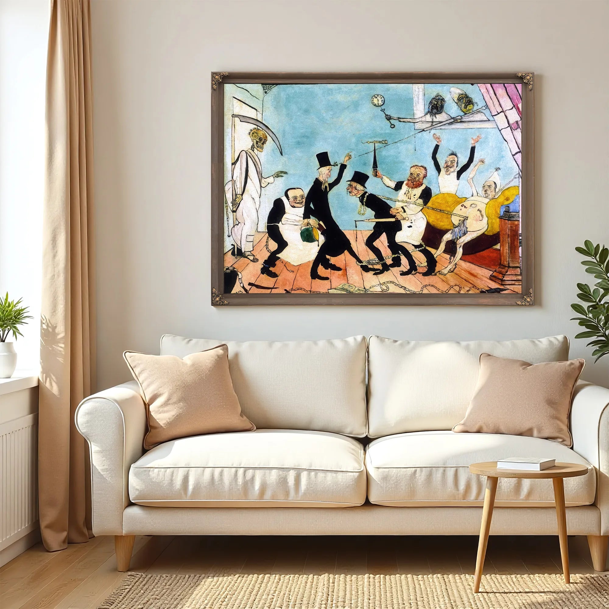 The Bad Doctors By James Ensor Fine Art Print