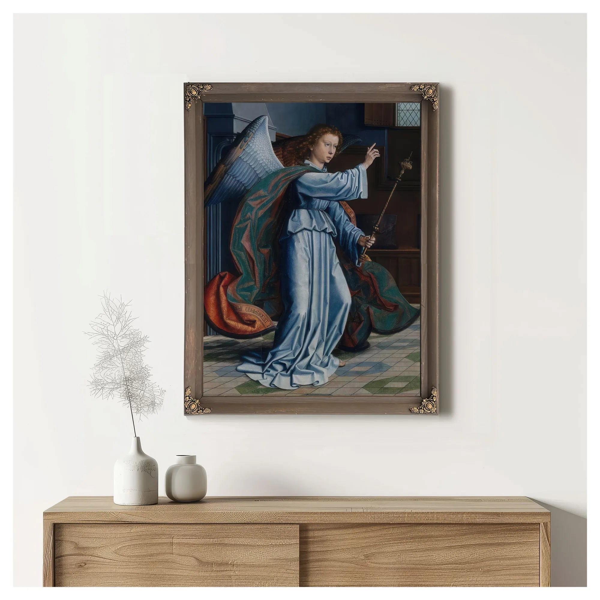 1 The Annunciation Gerard David By Gerard David Fine Art Print