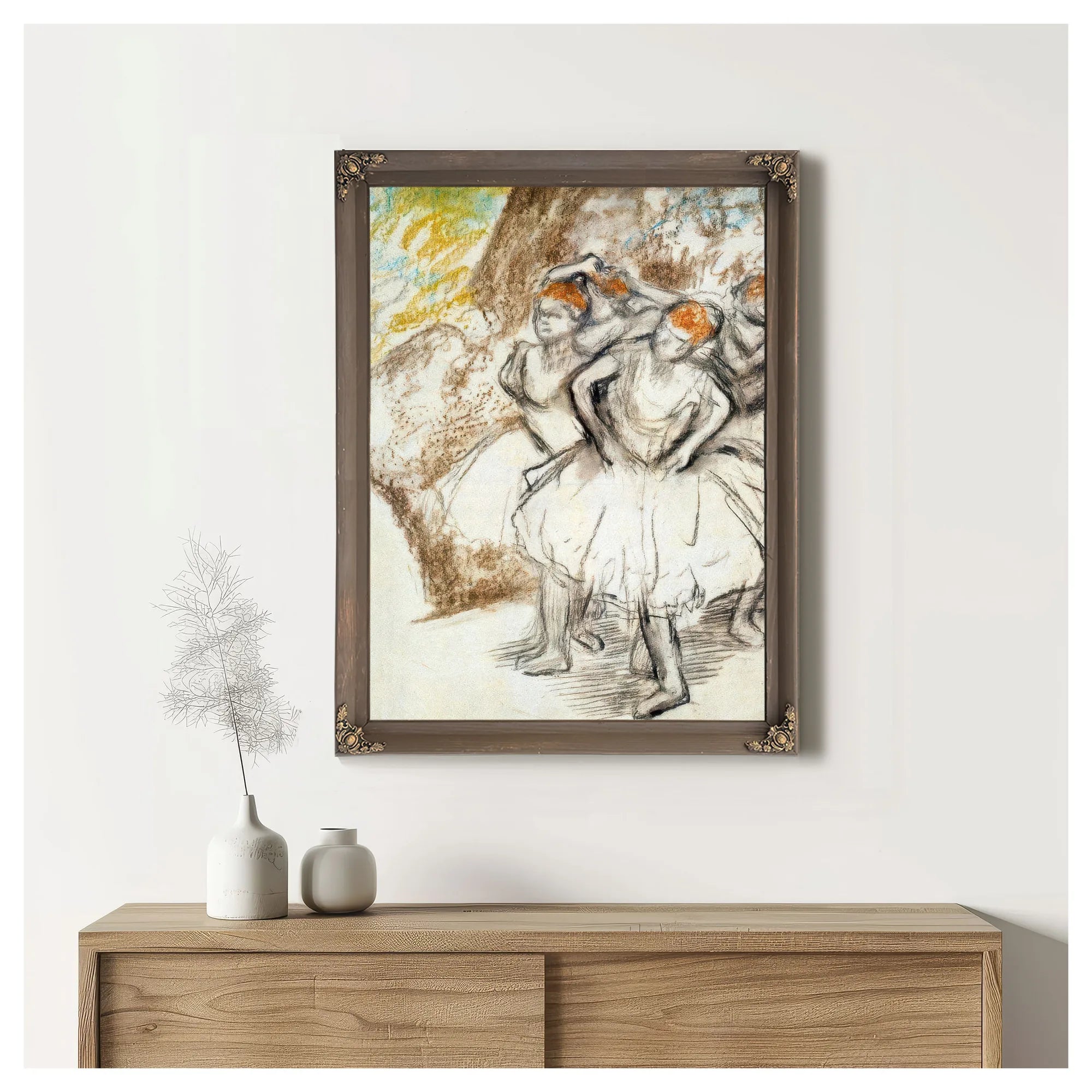 Study For Dancers In Pink By Edgar Degas Fine Art Print