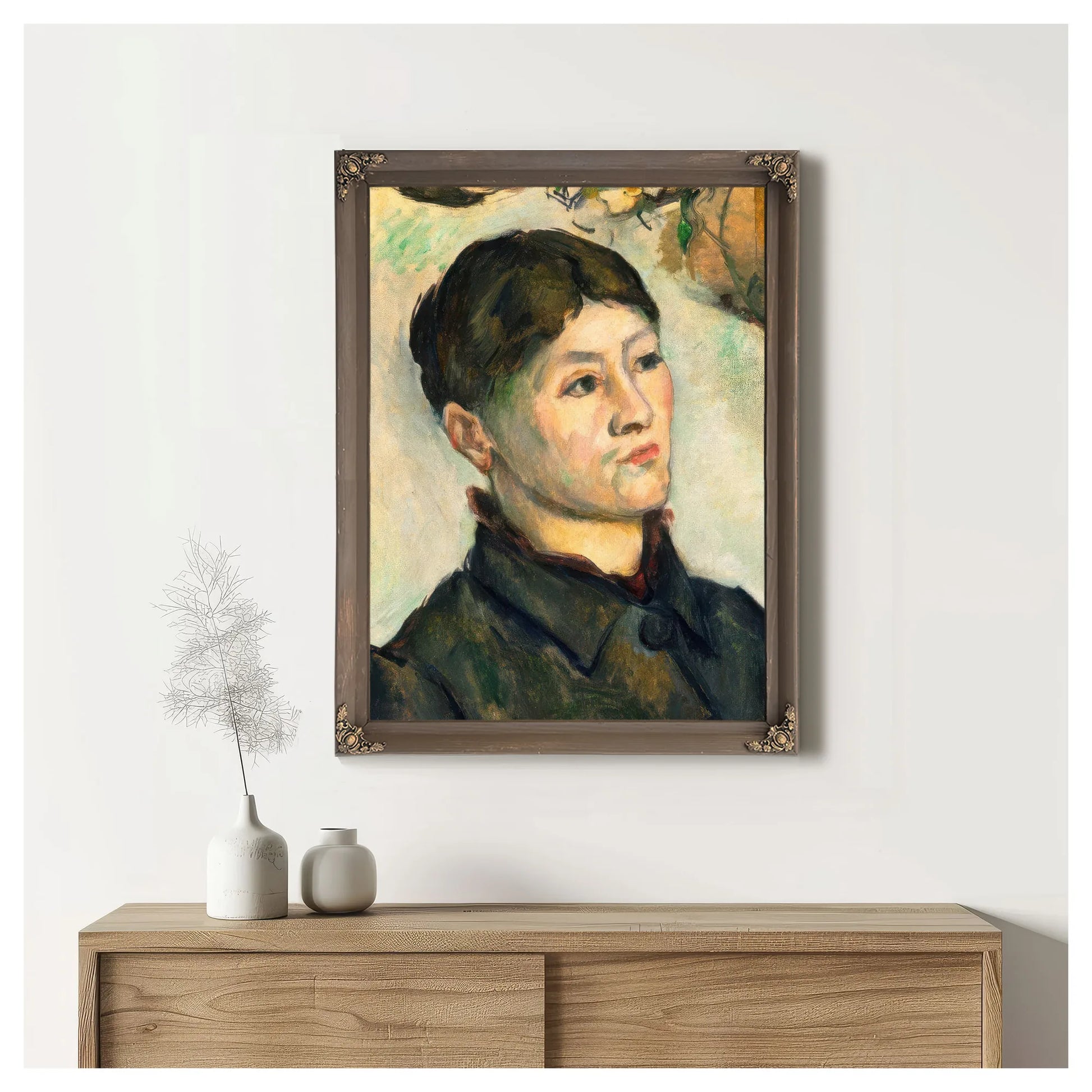 Madame Cezanne By Paul Cezanne Fine Art Print