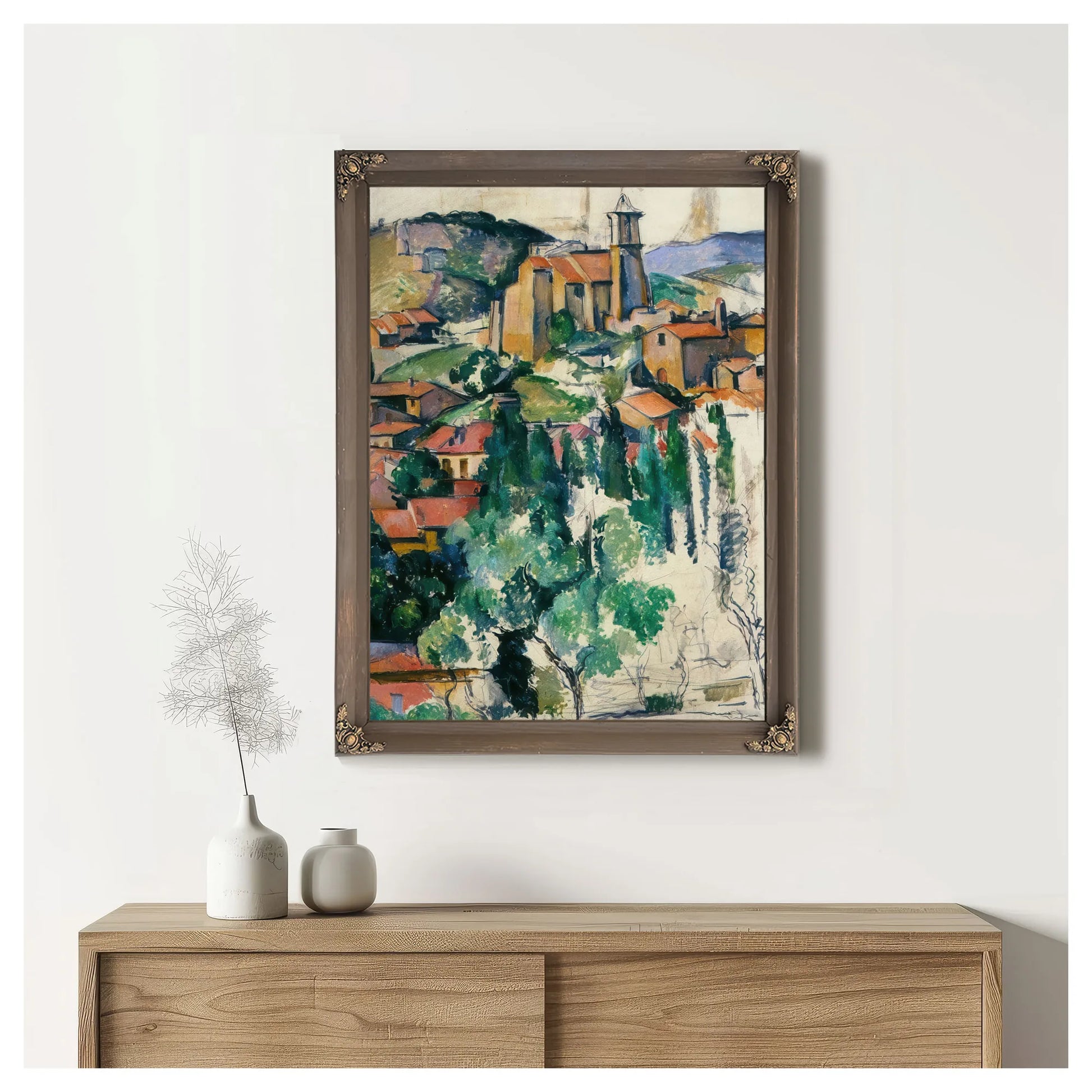 The Village Of Gardanne By Paul Cezanne Fine Art Print