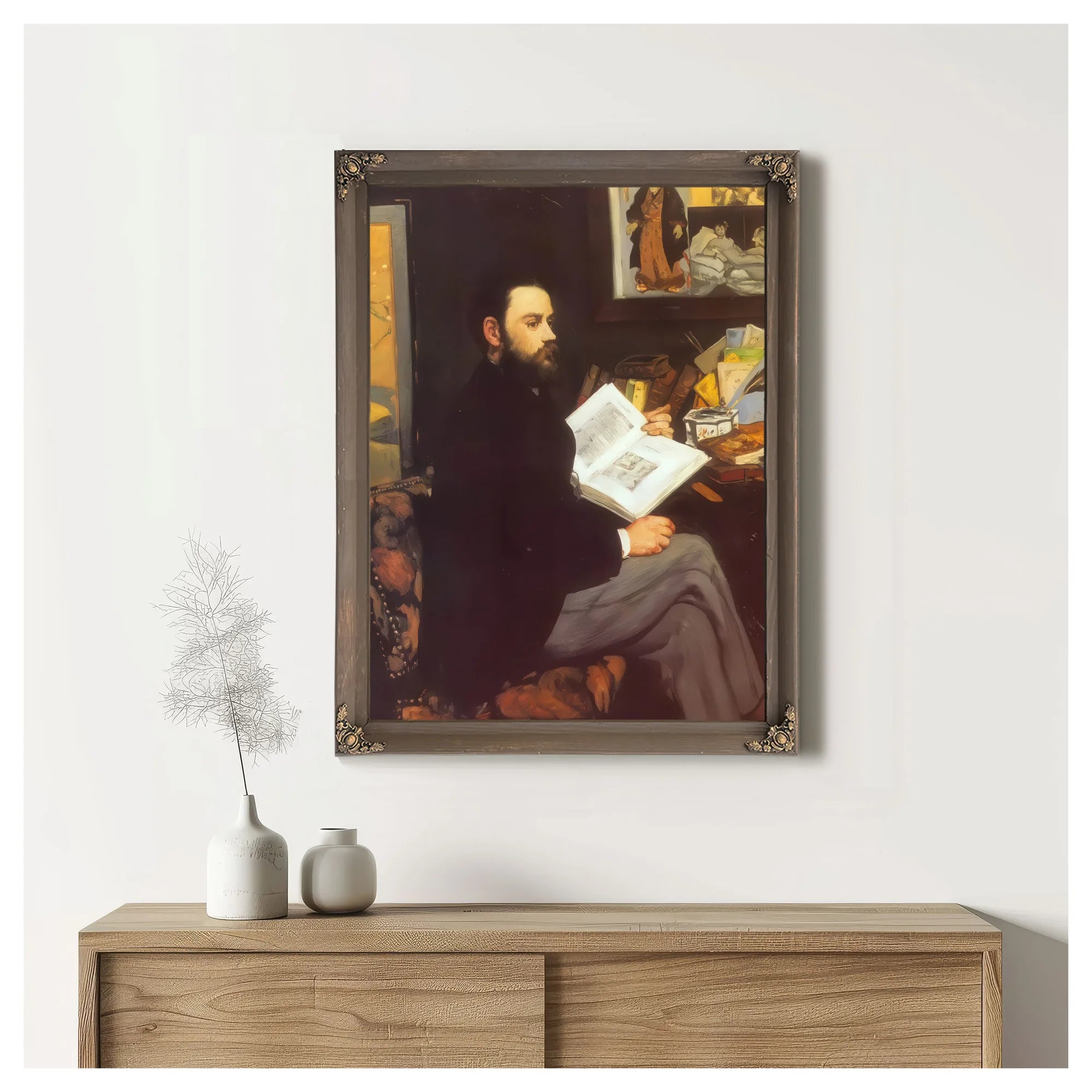 Portrait Of Emile Zola By Edouard Manet Fine Art Print