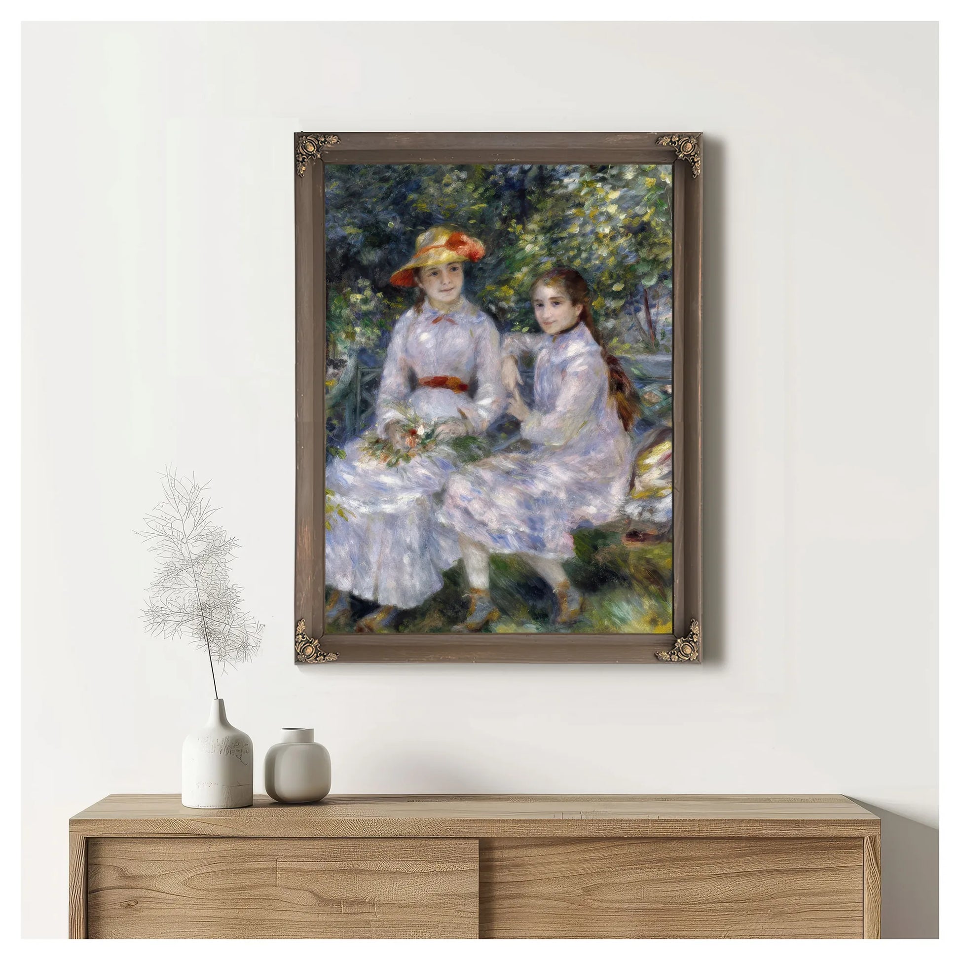 The Daughters Of Durand Ruel By Pierre Auguste Renoir Fine Art Print