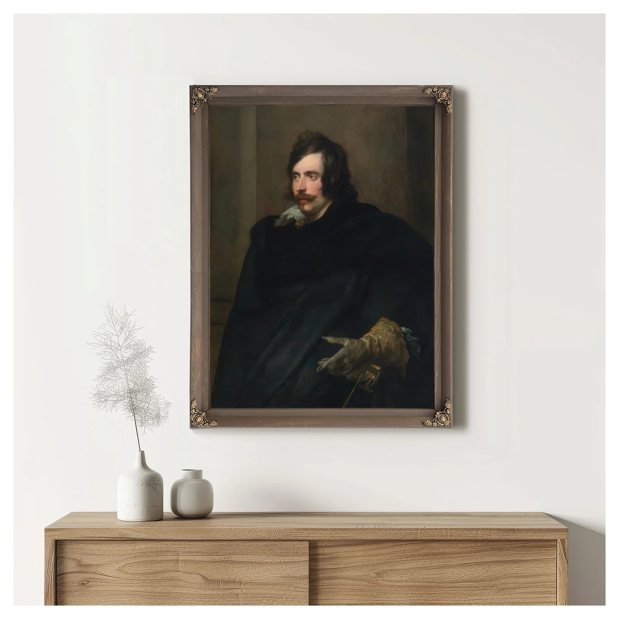 Anthony Van Dyck Portrait Of A Man With A Gloved Hand 1540 By Anthony Van Dyck Fine Art Print
