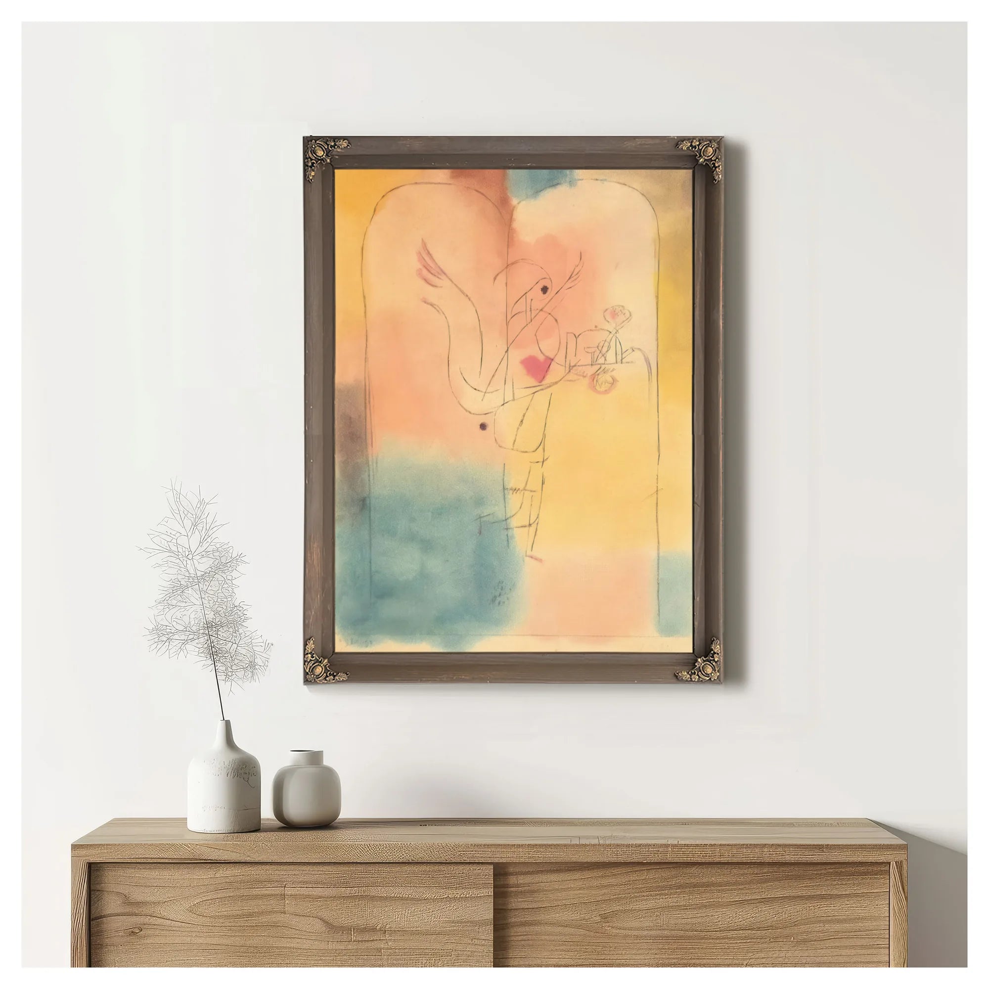 A Genius Serves A Small Breakfast By Paul Klee Fine Art Print