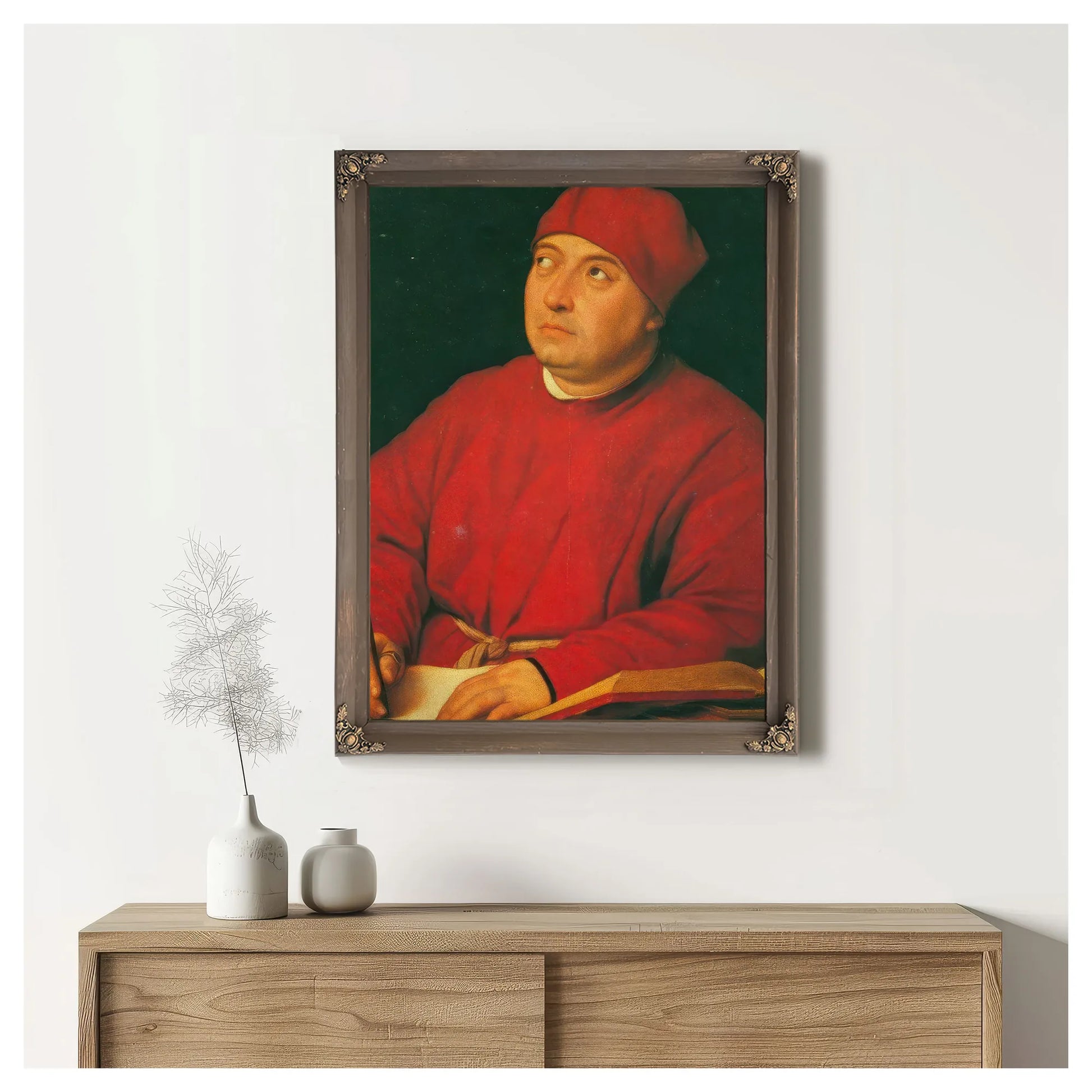 Portrait Of Tommaso Inghirami By Raphael Fine Art Print
