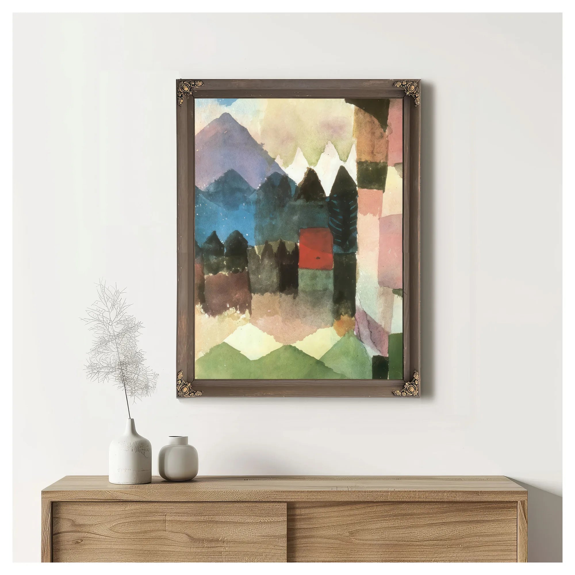 Fohn Wind In Franz Marc's Garden 1915 102 By Paul Klee Fine Art Print