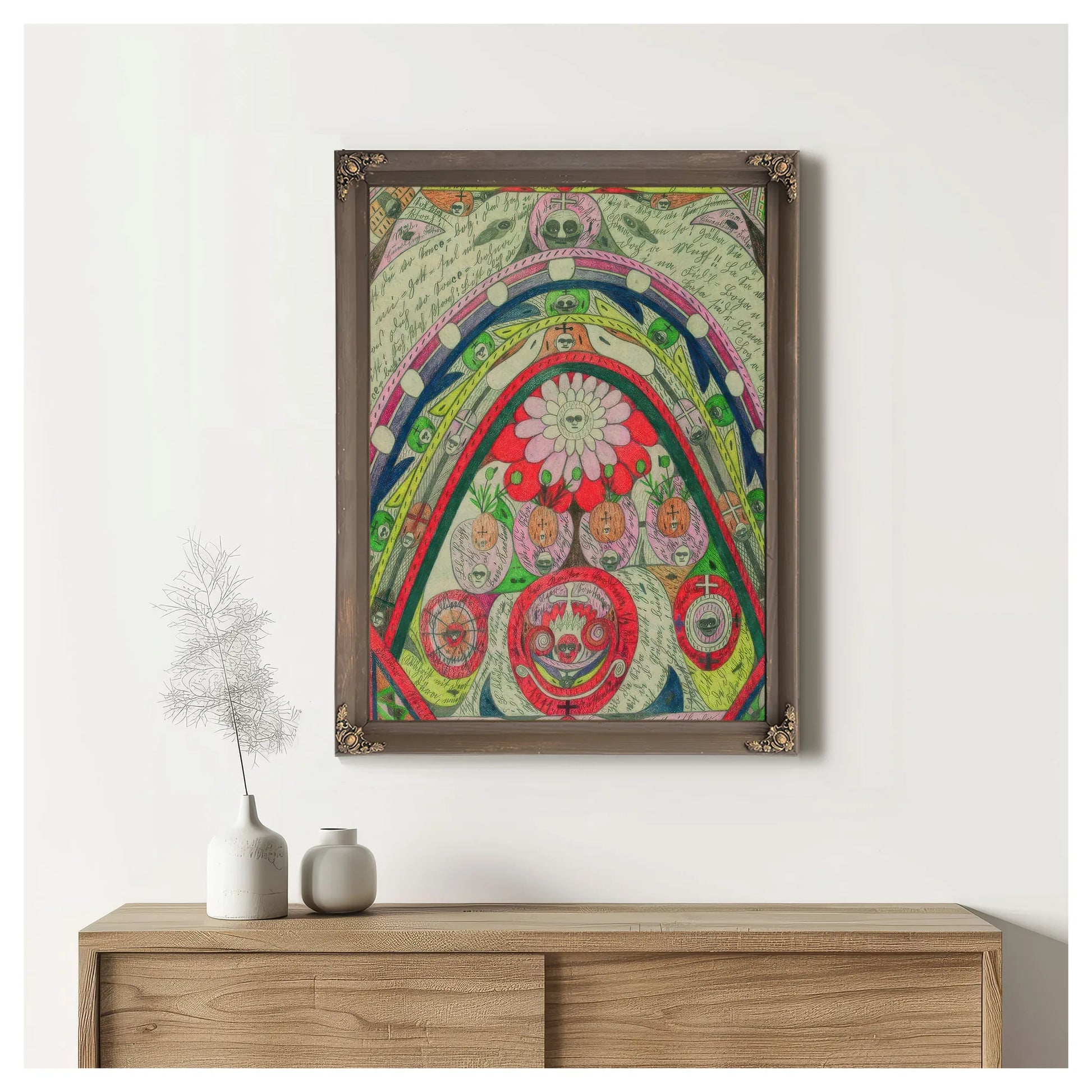 Australia Is Without Doubt The Habitat Of The Giant Strawberry 1911 By Adolf Wolfli Fine Art Print