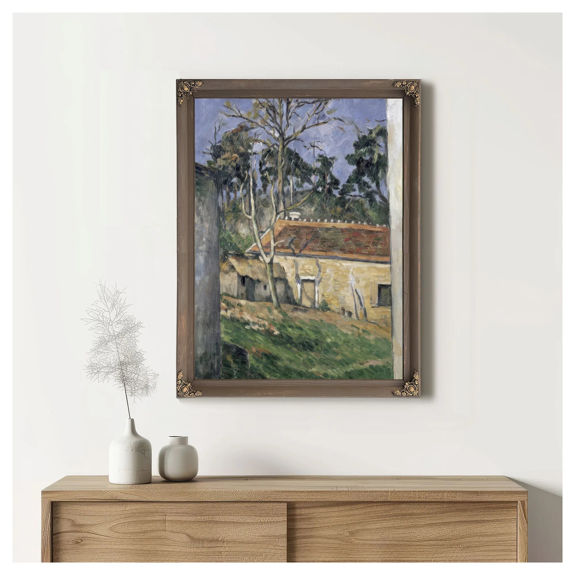 Cour De Ferme (Farmyard) By Paul Cezanne Fine Art Print
