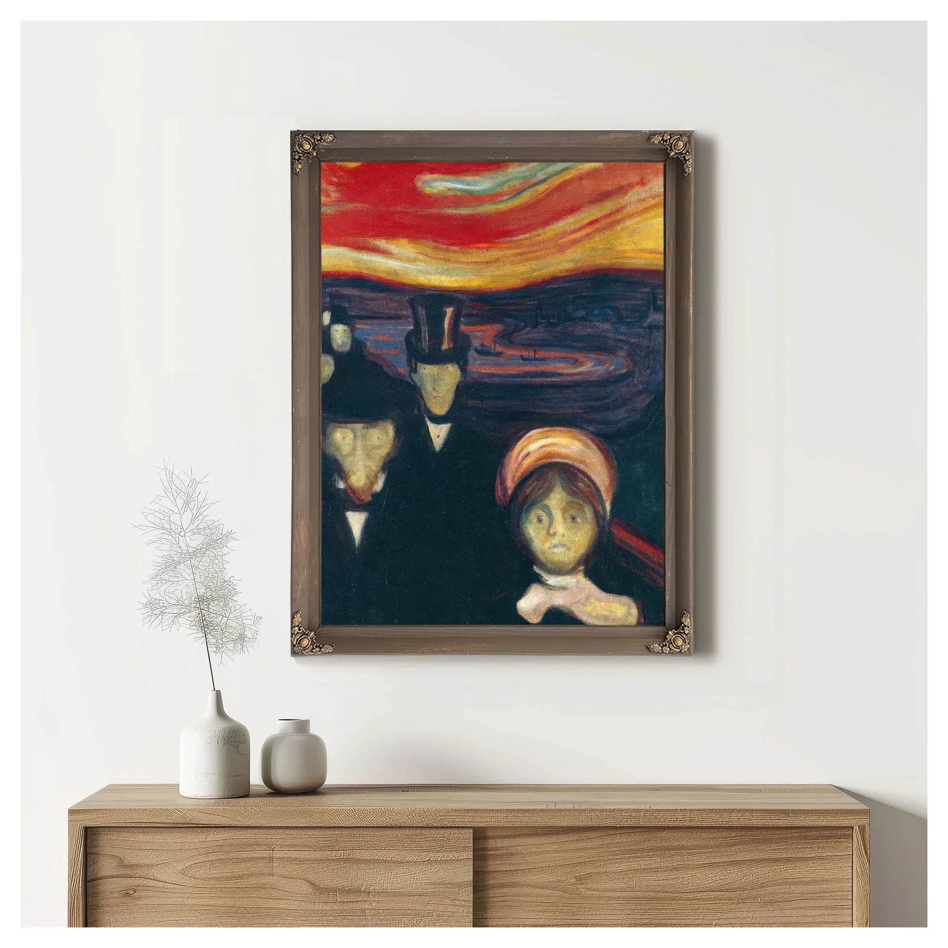 Anxiety 1894 94X74Cm Munch Museum M 515 X3000 By Edvard Munch Fine Art Print