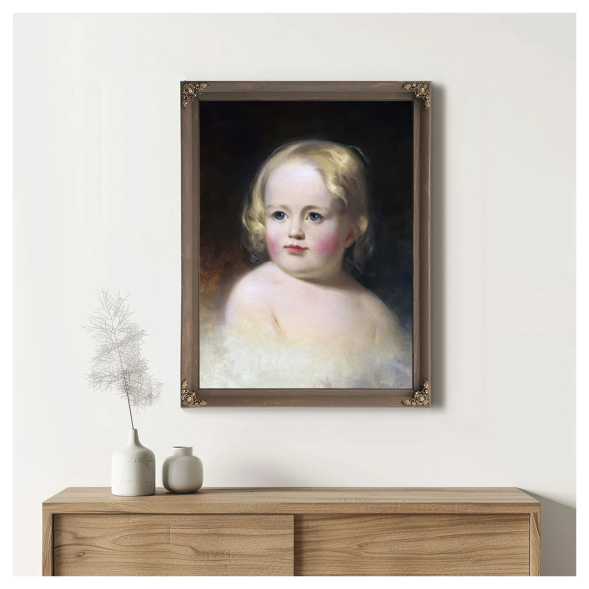 Portrait Of Alice Potter (Mrs. James Dundas Lippincott) By Thomas Sully Fine Art Print