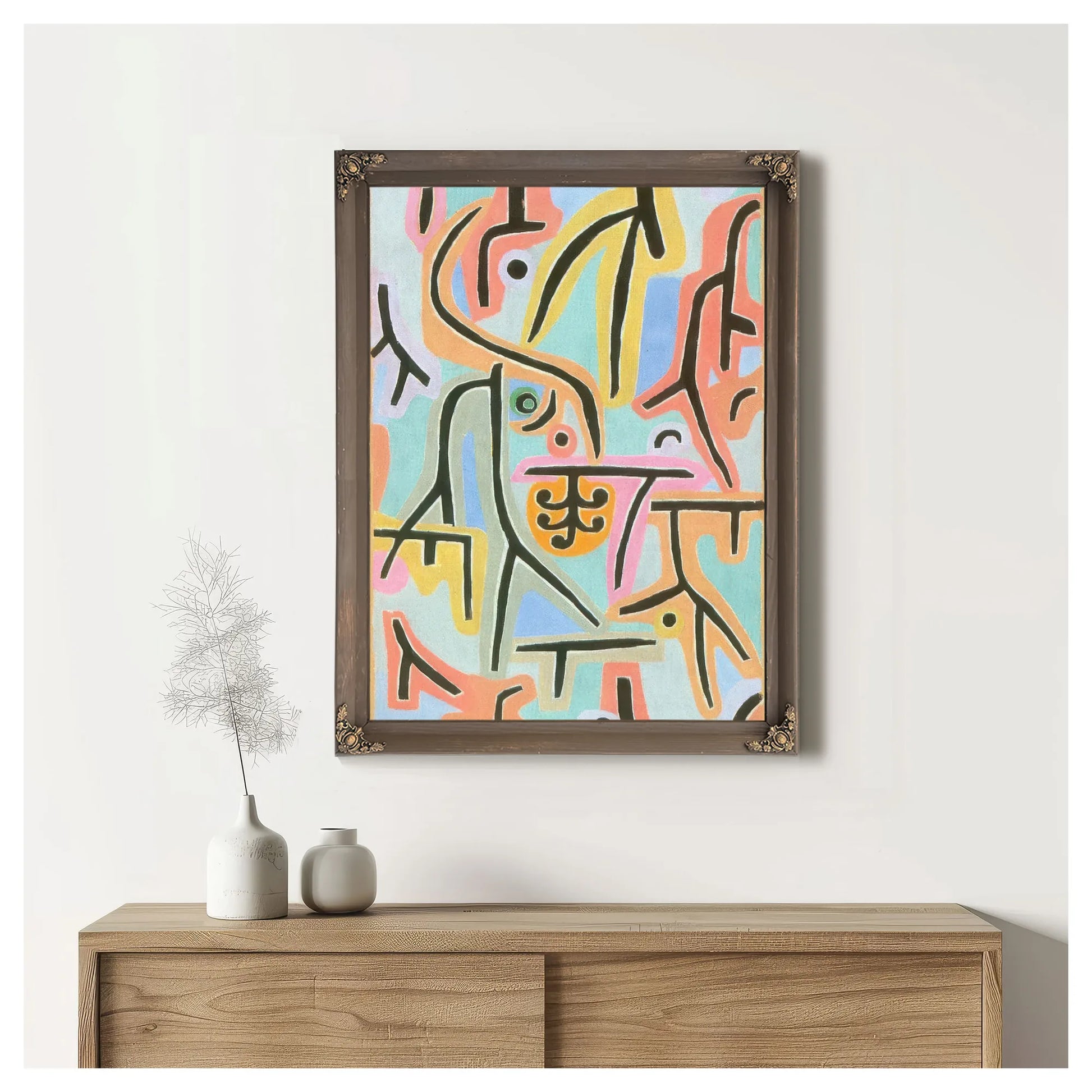 Park Near Lu (Cerne) 1938 J9 (129) By Paul Klee Fine Art Print