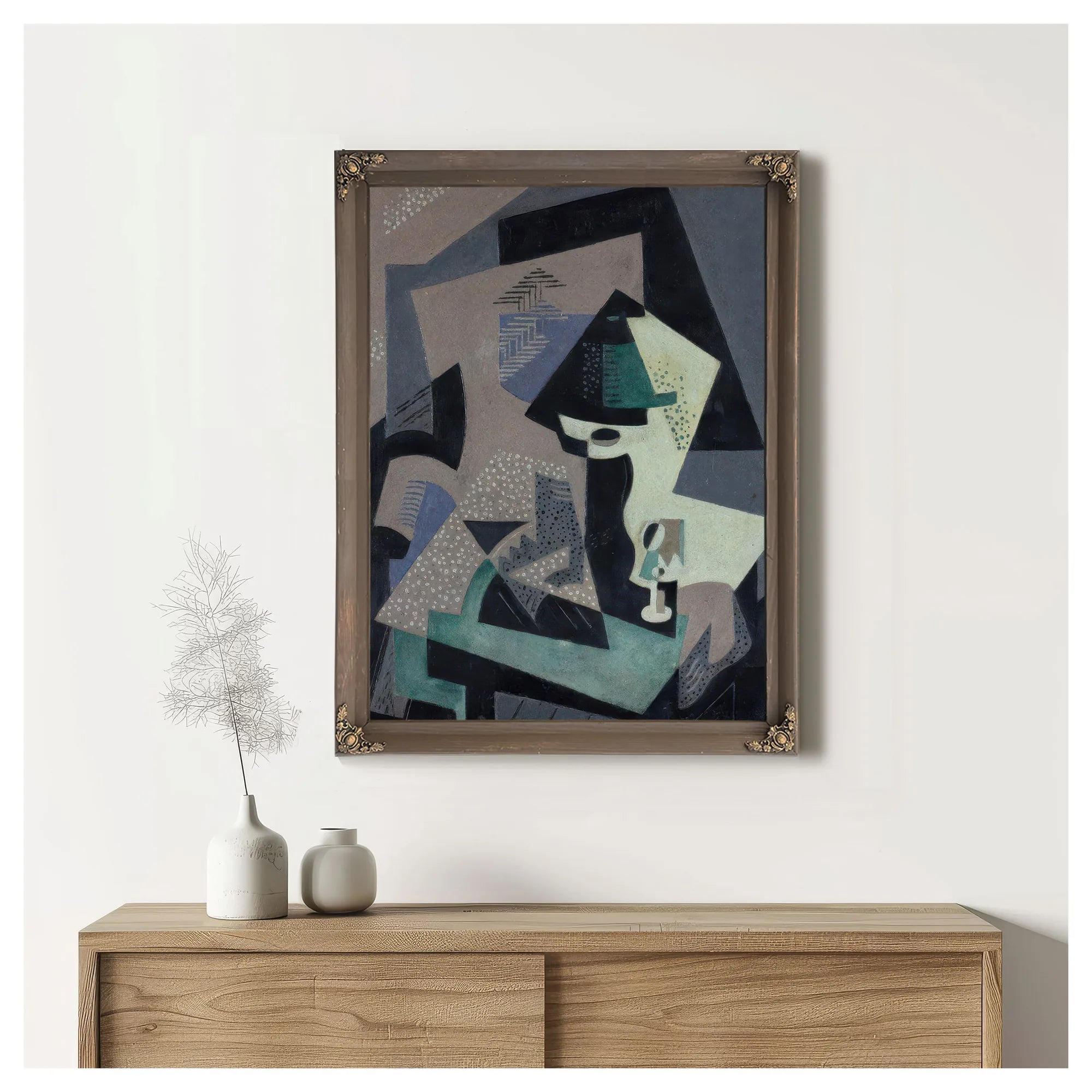 Still Life With Green Lamp 1917 1 By Maria Blanchard Fine Art Print