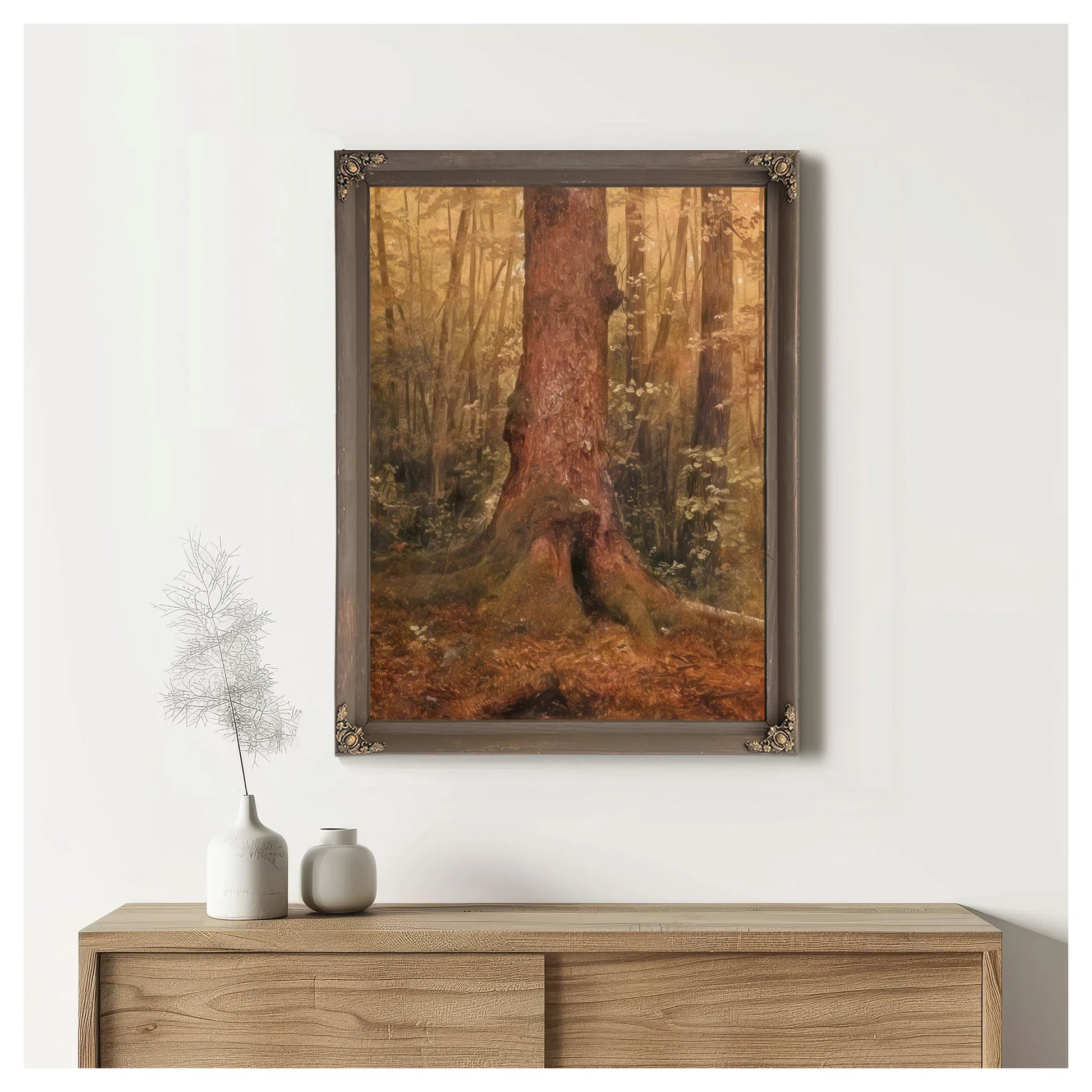 Probably Main Landscape In The Woods By Frederic Edwin Church Fine Art Print