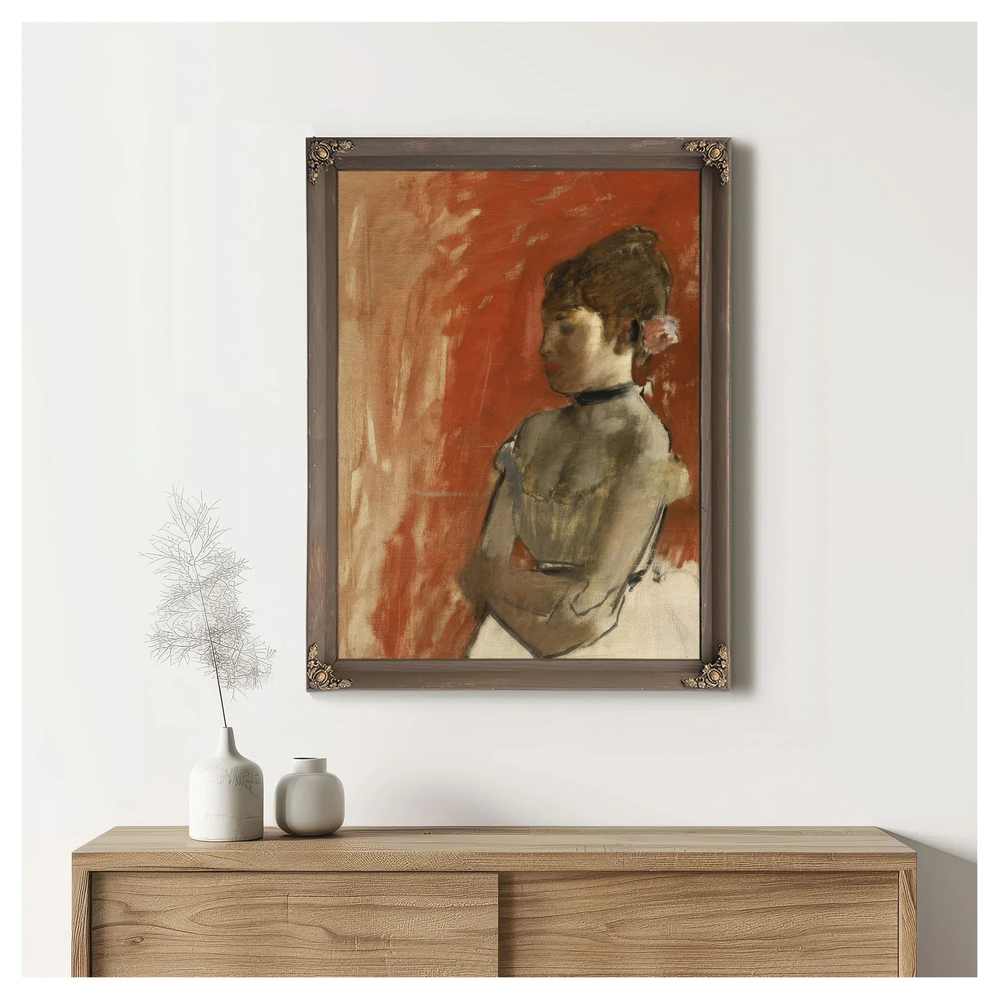 Ballet Dancer With Arms Crossed By Edgar Degas Fine Art Print