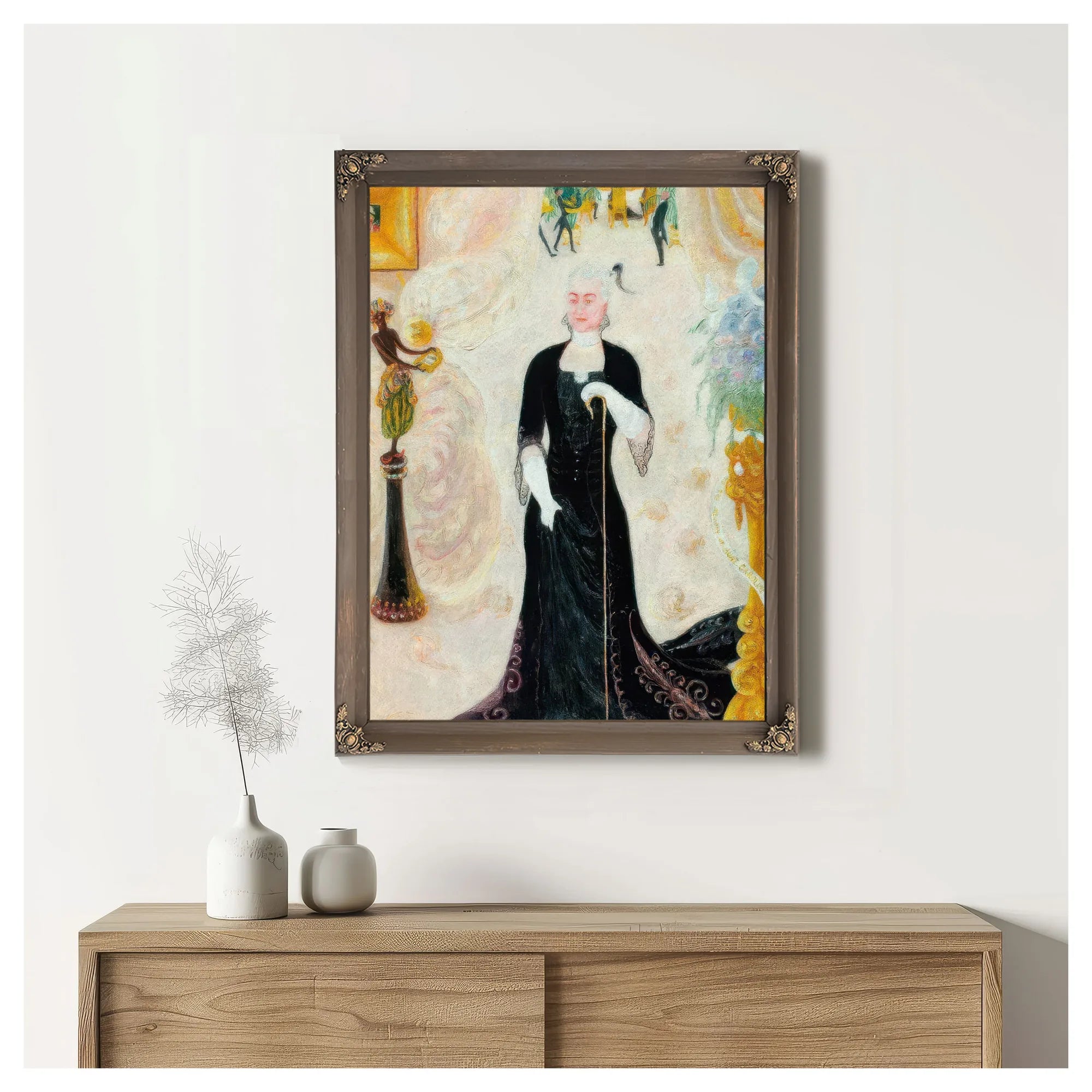 Portrait Of My Aunt By Florine Stettheimer Fine Art Print