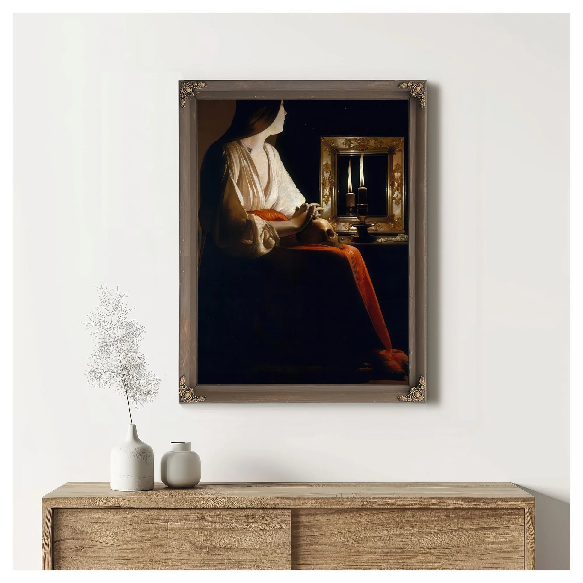 The Penitent Magdalene 1640 By Georges De La Tour Fine Art Print