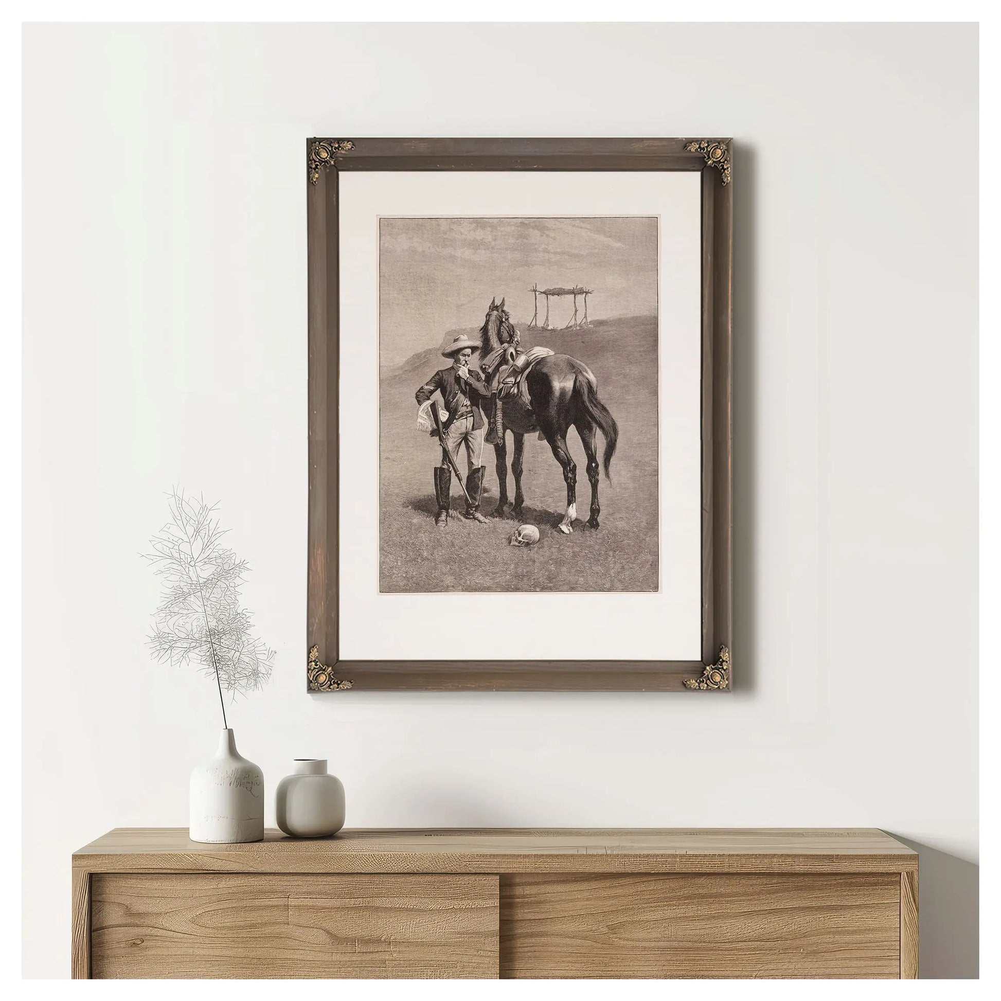 The Frontier Troopers Thanatopsis by Frederic Remington