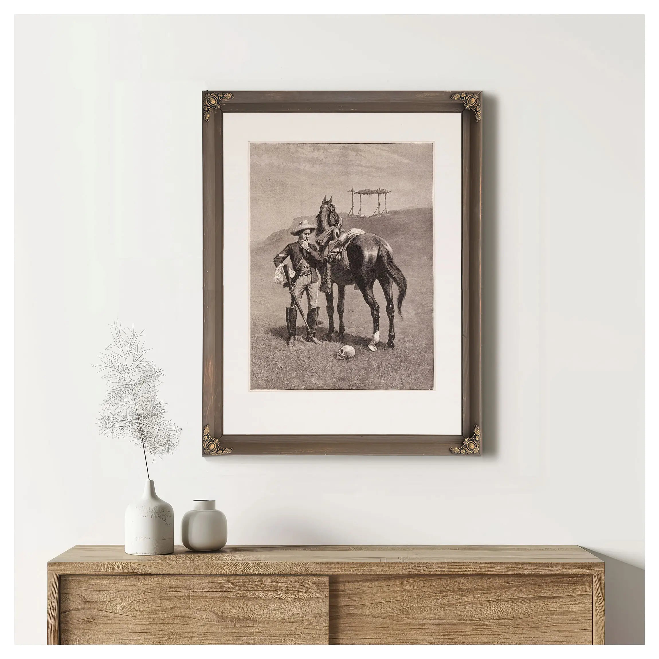 The Frontier Troopers Thanatopsis by Frederic Remington